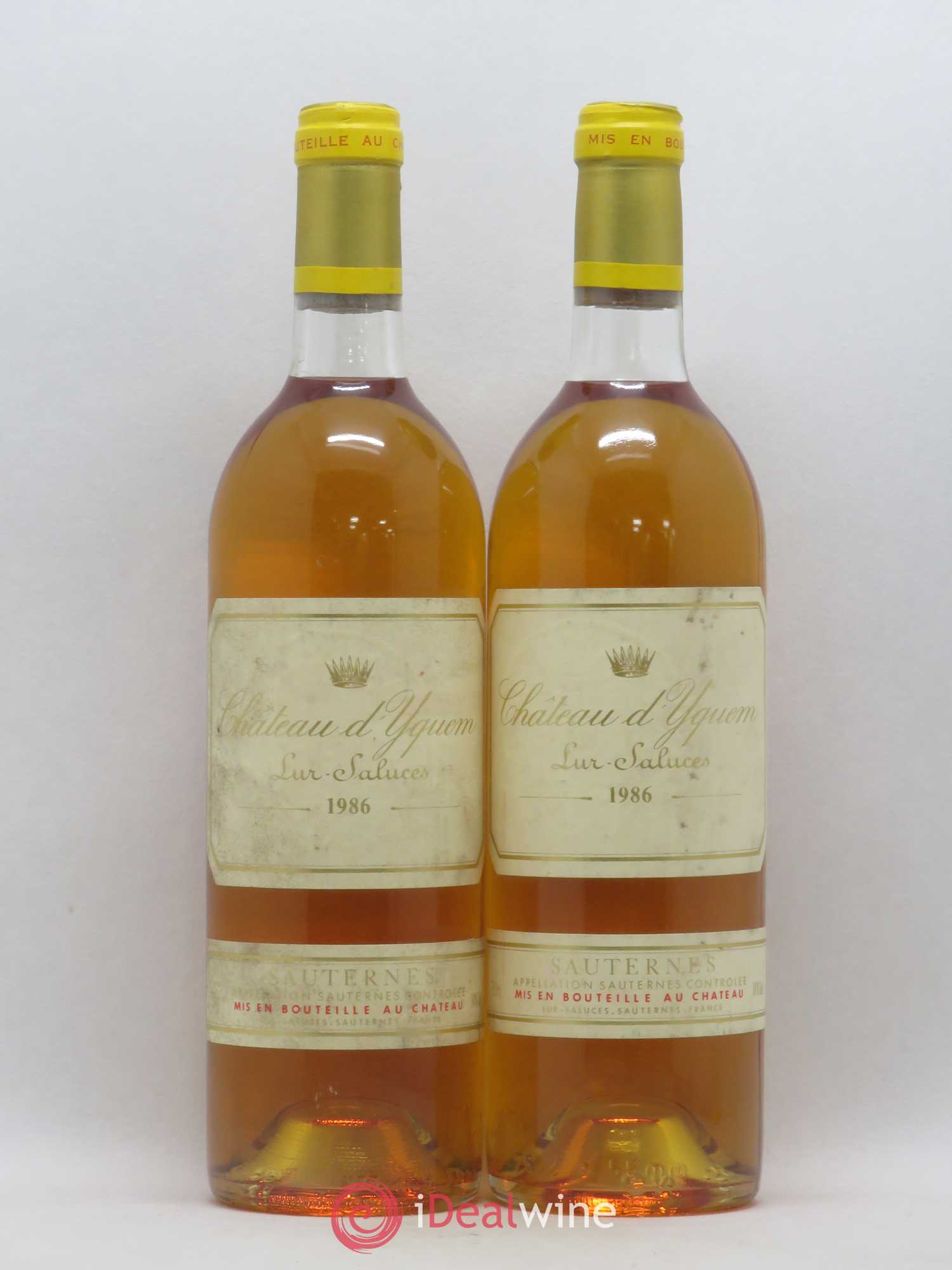 Château d' Yquem 1er Cru Classé Supérieur 1986 - Lotto di 2 bottiglie - 0