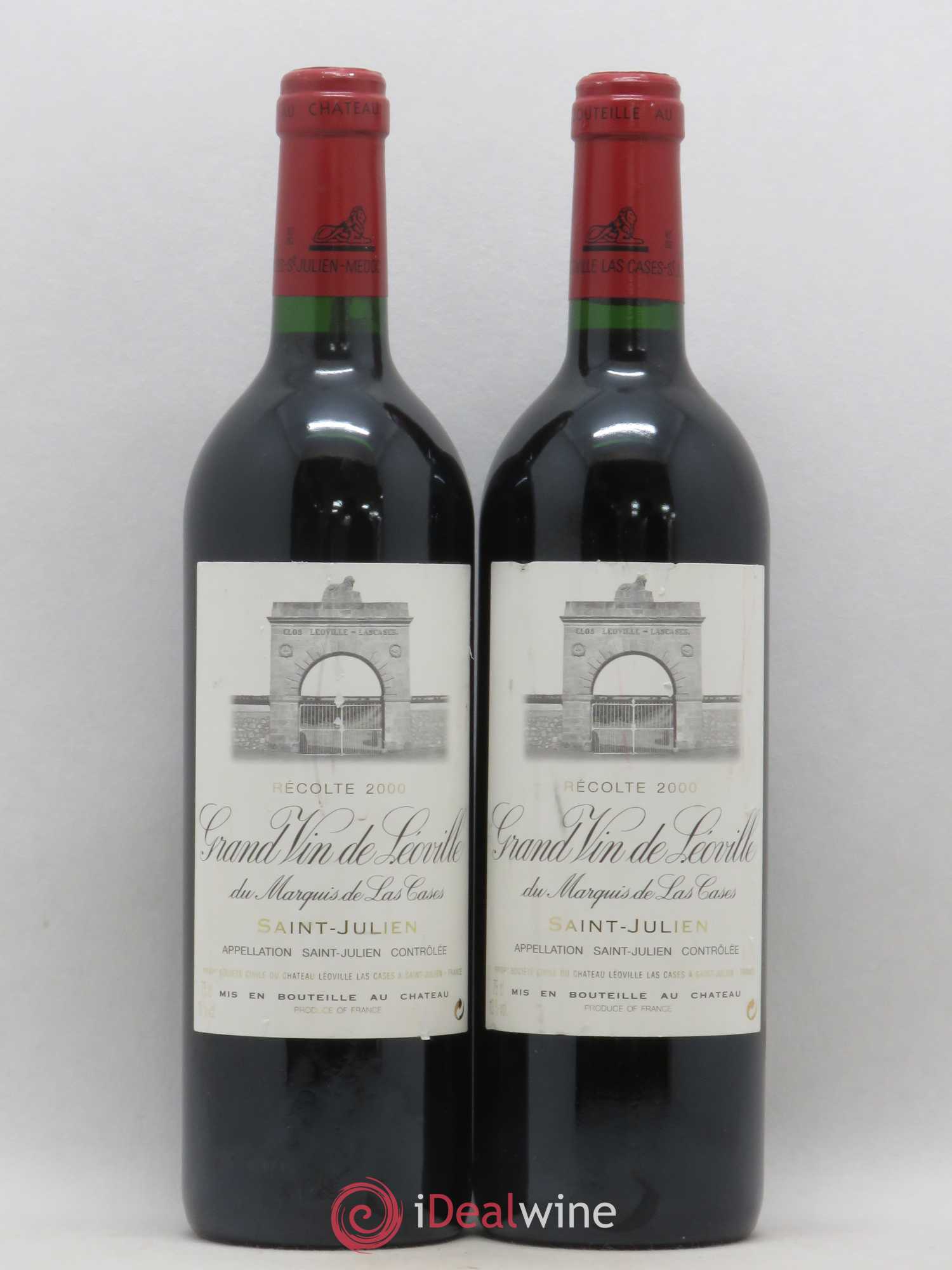 Château Léoville Las Cases 2ème Grand Cru Classé 2000 - Lot de 2 bouteilles - 0