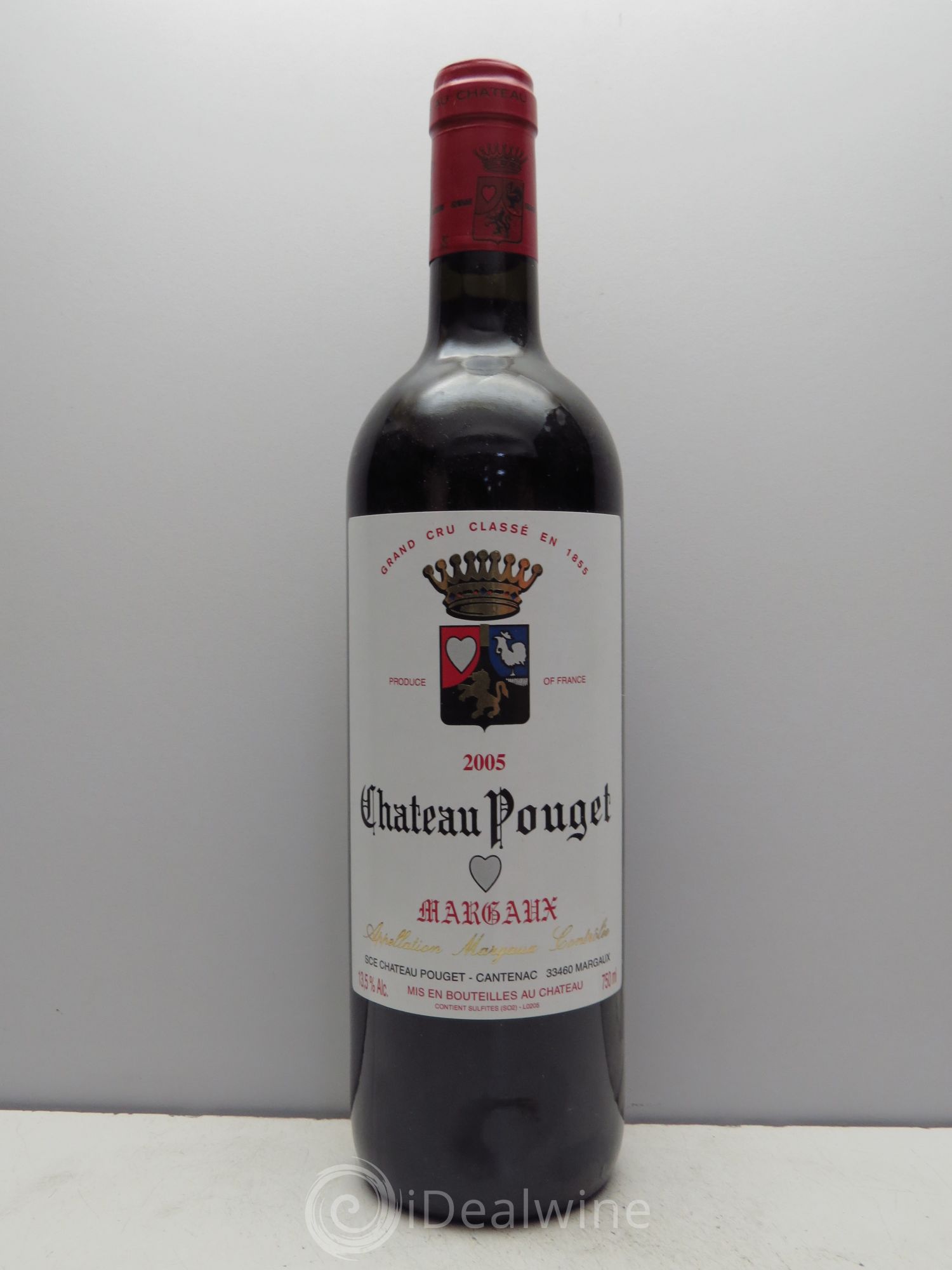 Château Pouget 4ème Grand Cru Classé 2005 - Lot de 1 bouteille - 0