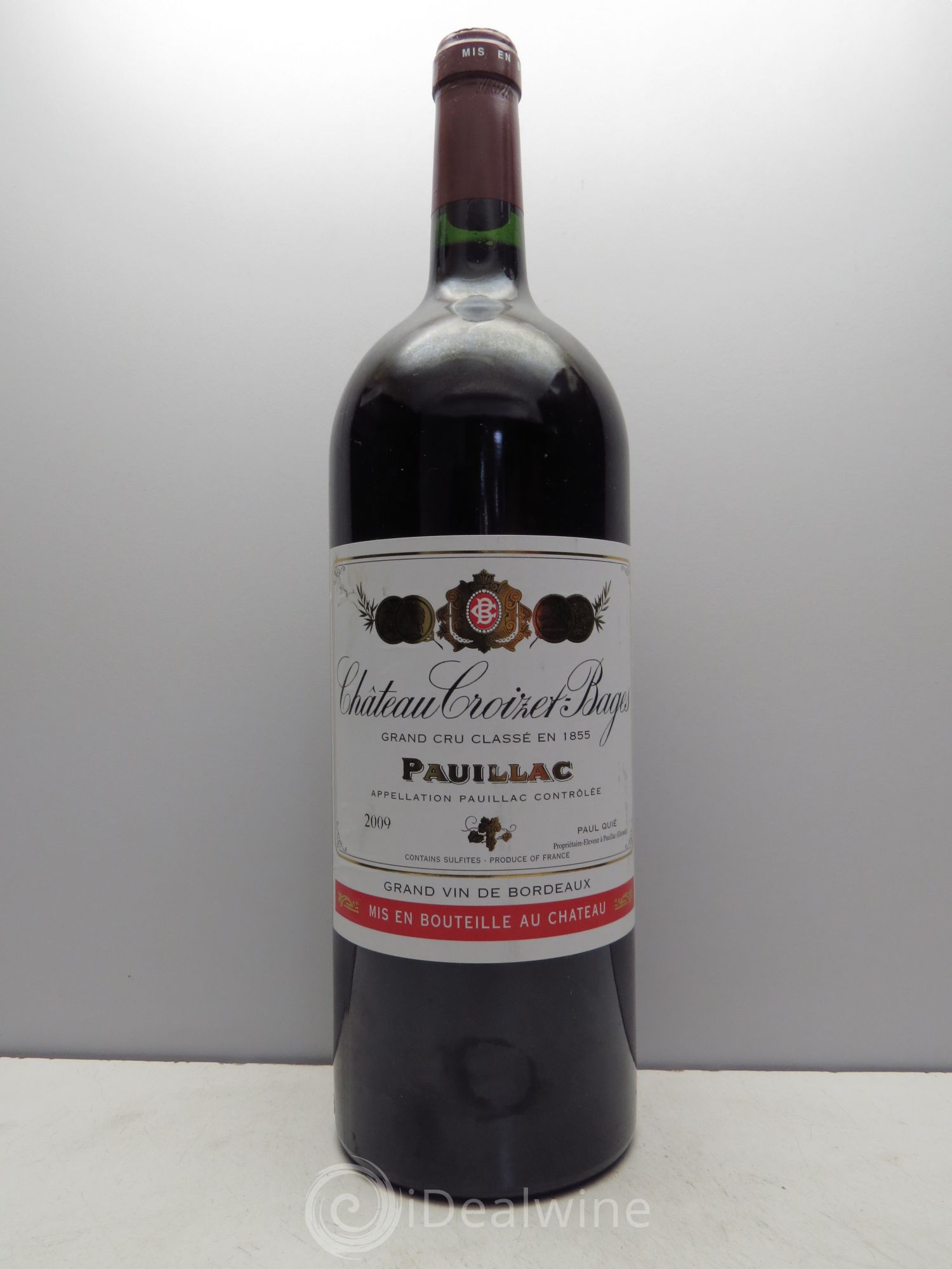 Château Croizet Bages 5ème Grand Cru Classé 2009 - Lot de 1 magnum - 0