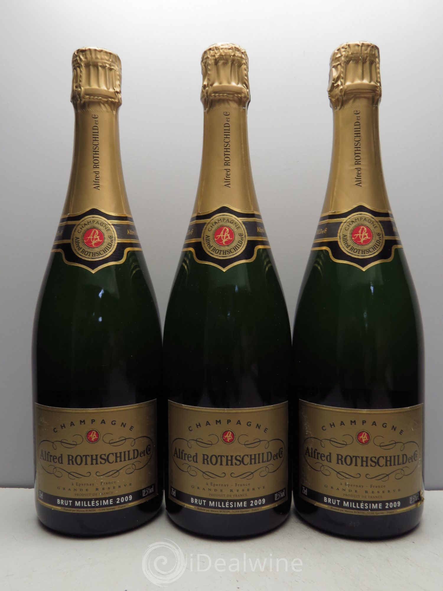 Champagne Domaine Alfred Rothschild 2009 - Lot de 3 bouteilles - 0