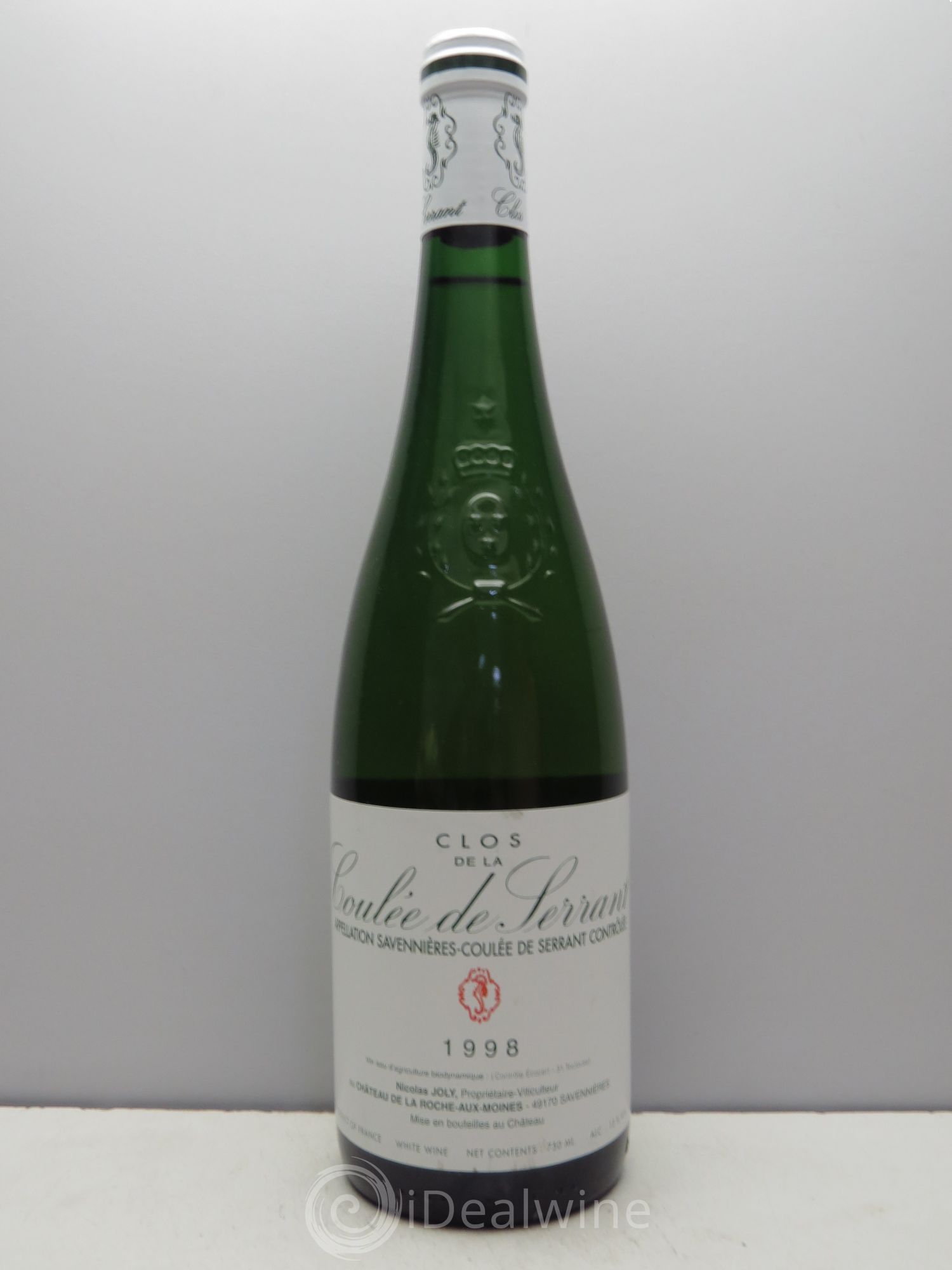Savennières Clos de la Coulée de Serrant Vignobles de la Coulée de Serrant - Nicolas Joly 1998 - Lot de 1 bouteille - 0