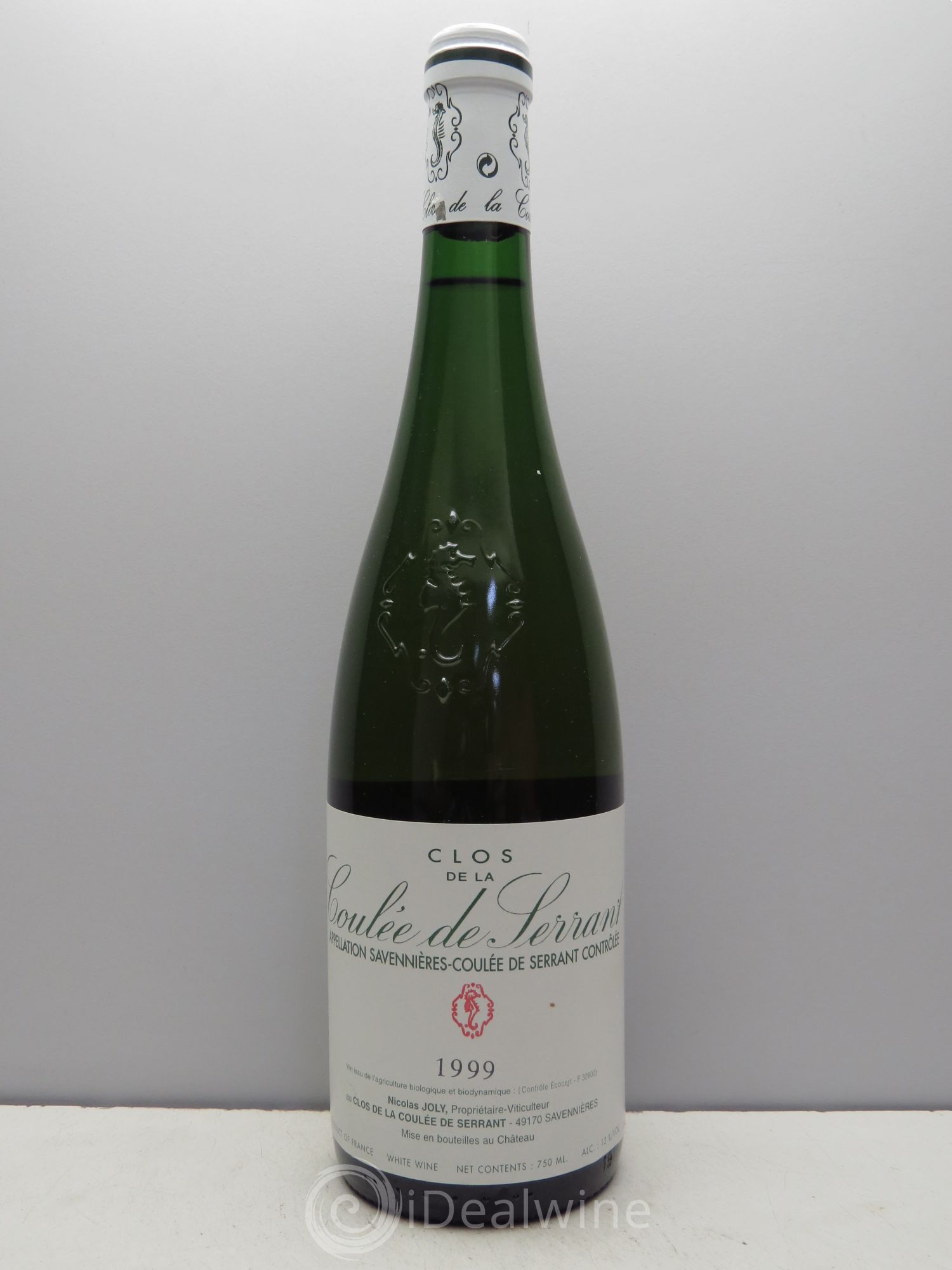Savennières Clos de la Coulée de Serrant Vignobles de la Coulée de Serrant - Nicolas Joly 1999 - Lot de 1 bouteille - 0
