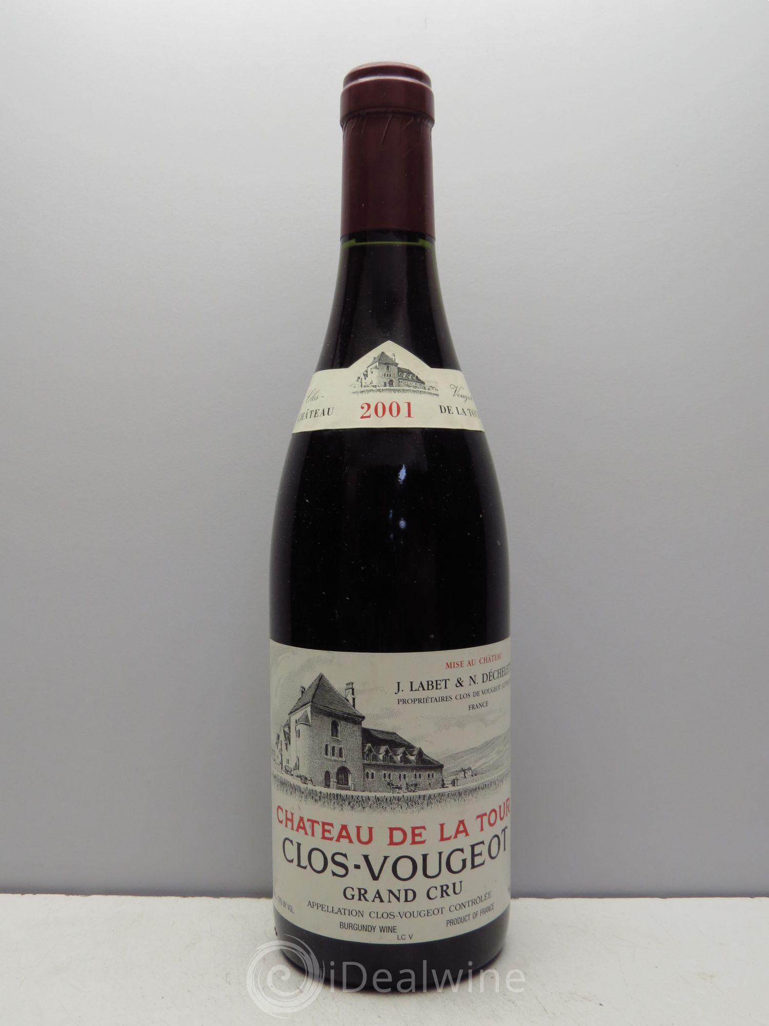 Clos de Vougeot Grand Cru 2001 - Lot de 1 bouteille - 0