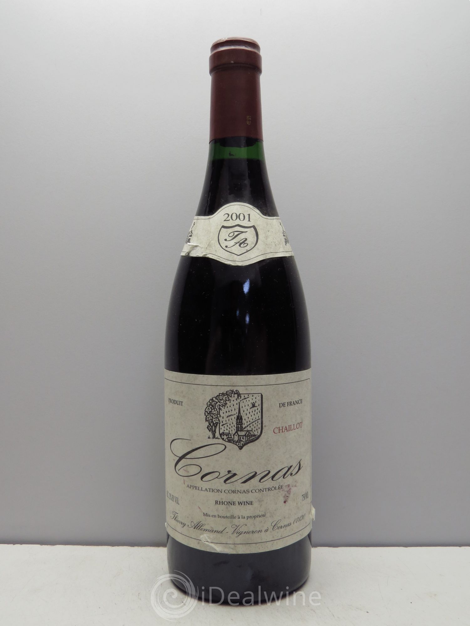 Cornas Thierry Allemand Chaillots 2001 - Lot de 1 bouteille - 0