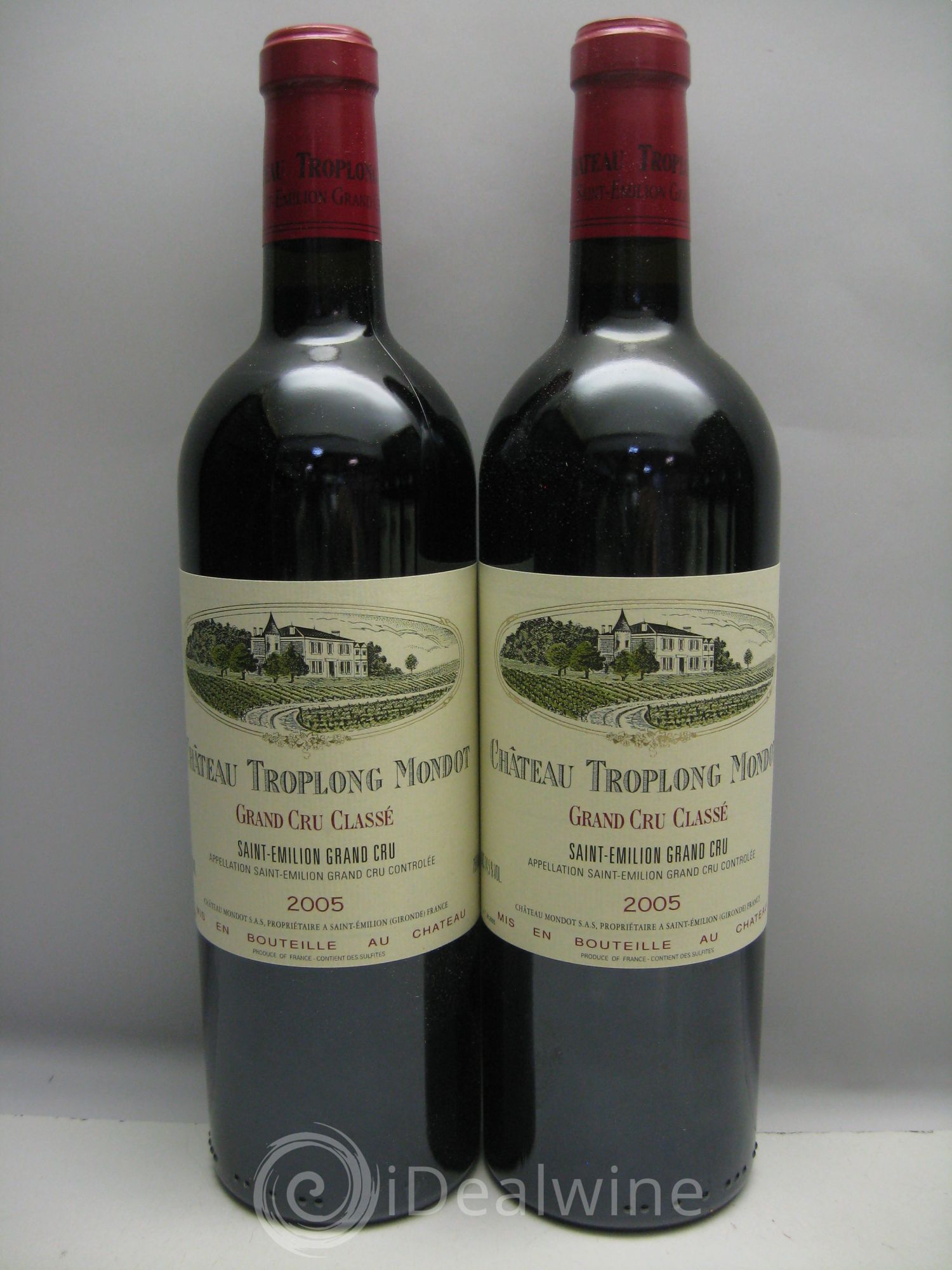 Château Troplong Mondot 1er Grand Cru Classé B 2005 - Lot de 12 bouteilles - 1