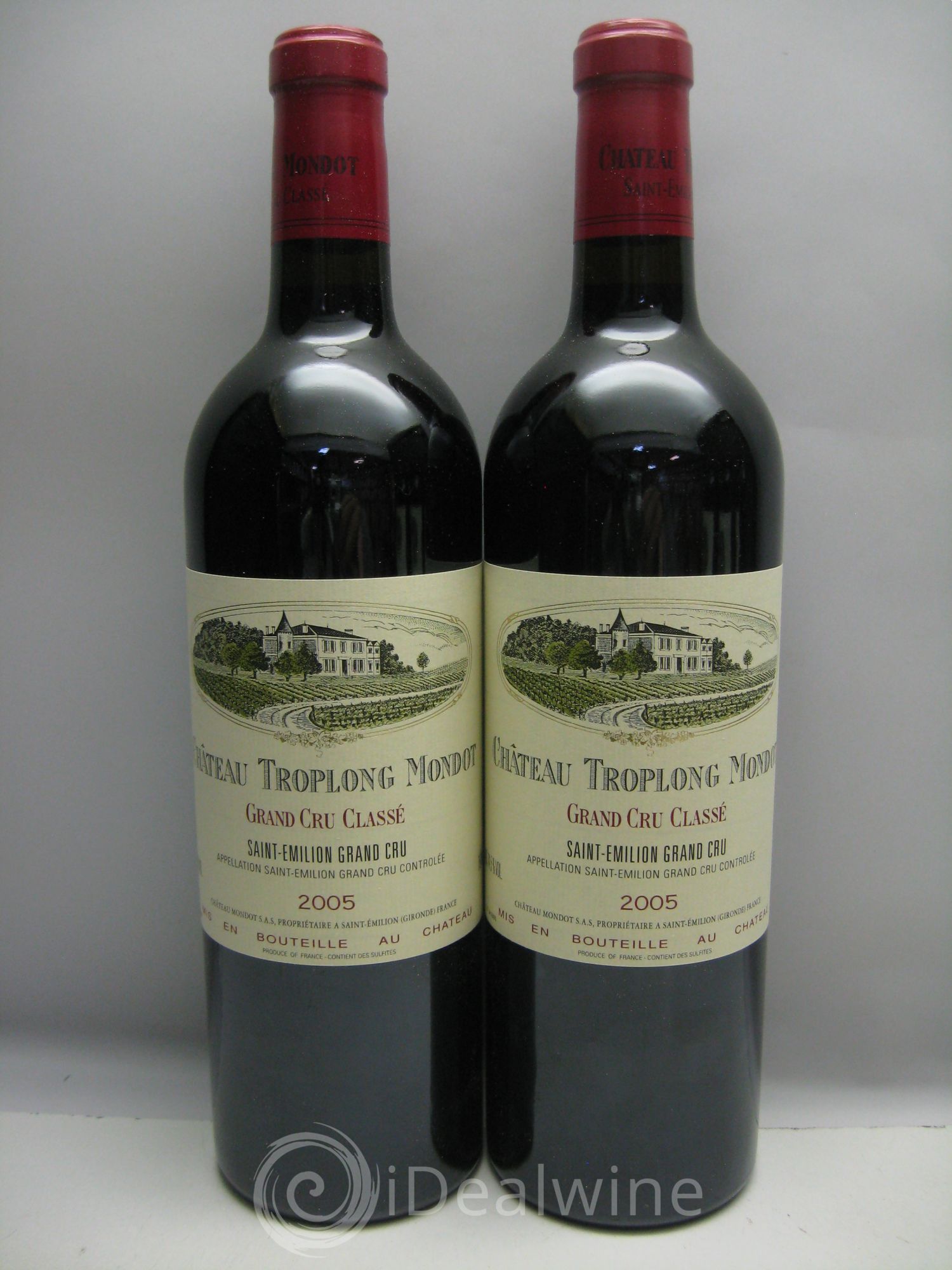 Château Troplong Mondot 1er Grand Cru Classé B 2005 - Lot de 12 bouteilles - 2