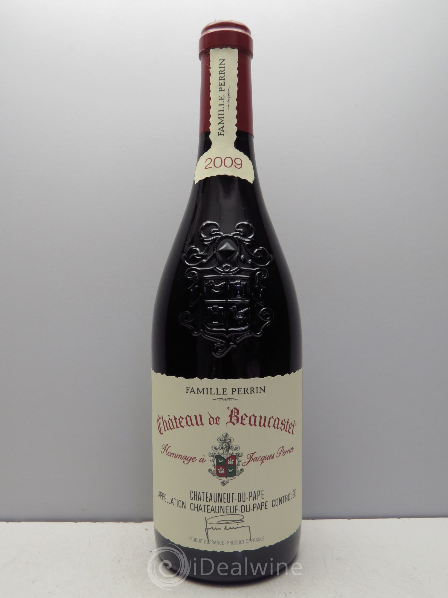 Châteauneuf-du-Pape Château de Beaucastel Hommage à Jacques Perrin Famille Perrin 2009 - Lot de 1 bouteille - 0