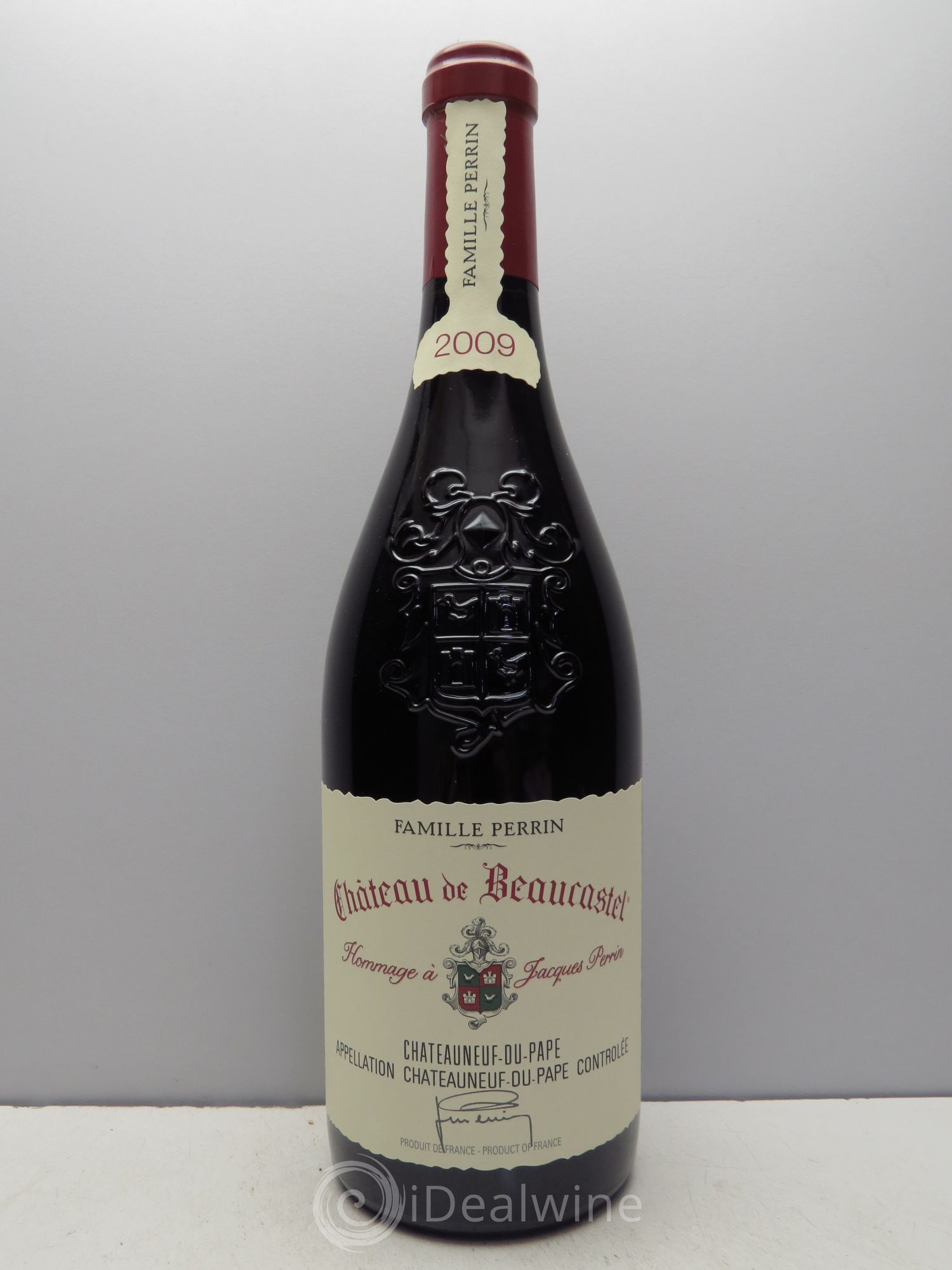 Châteauneuf-du-Pape Château de Beaucastel Hommage à Jacques Perrin Famille Perrin 2009 - Lot de 1 bouteille - 0
