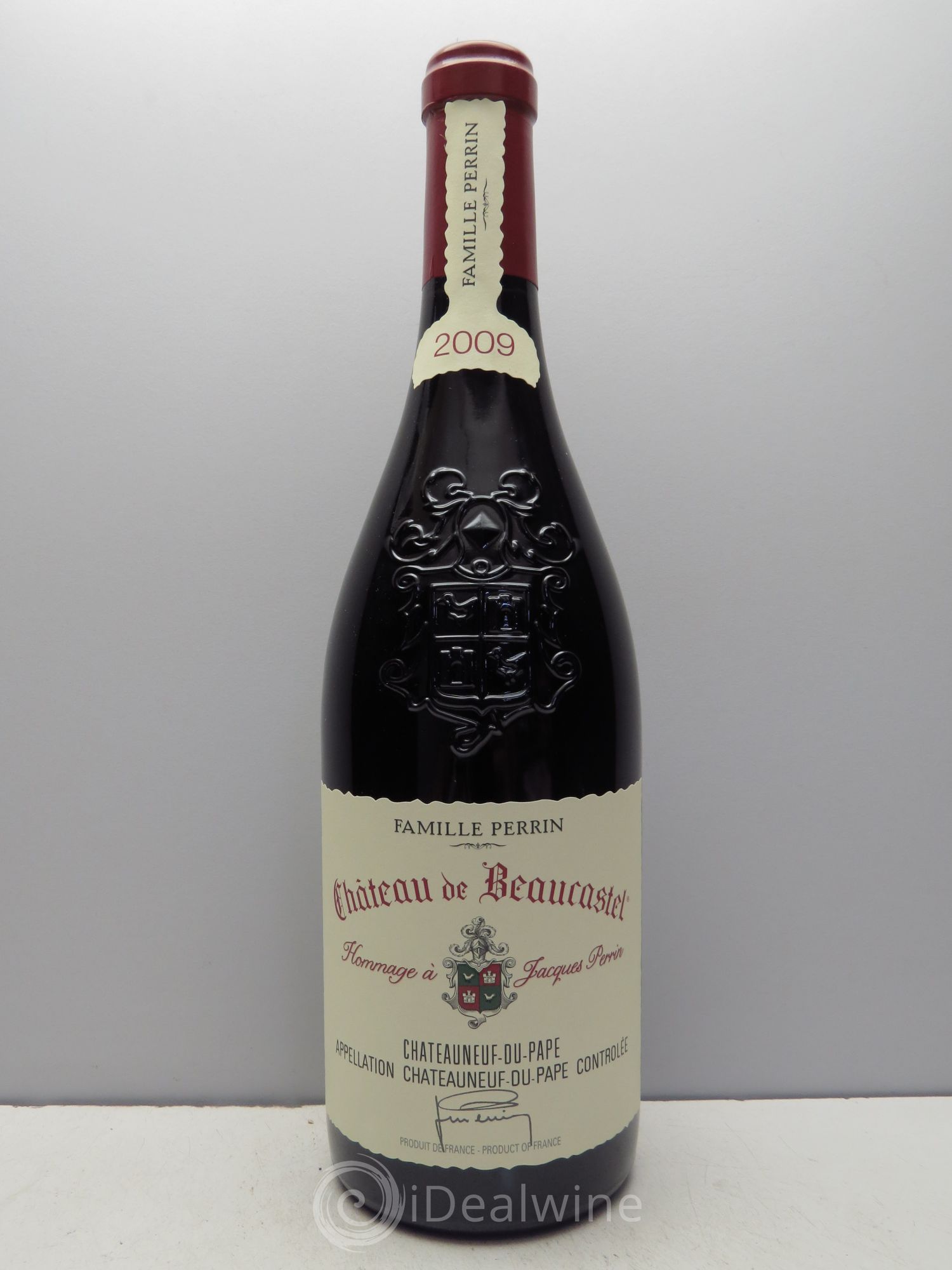 Châteauneuf-du-Pape Château de Beaucastel Hommage à Jacques Perrin Famille Perrin 2009 - Lot de 1 bouteille - 0