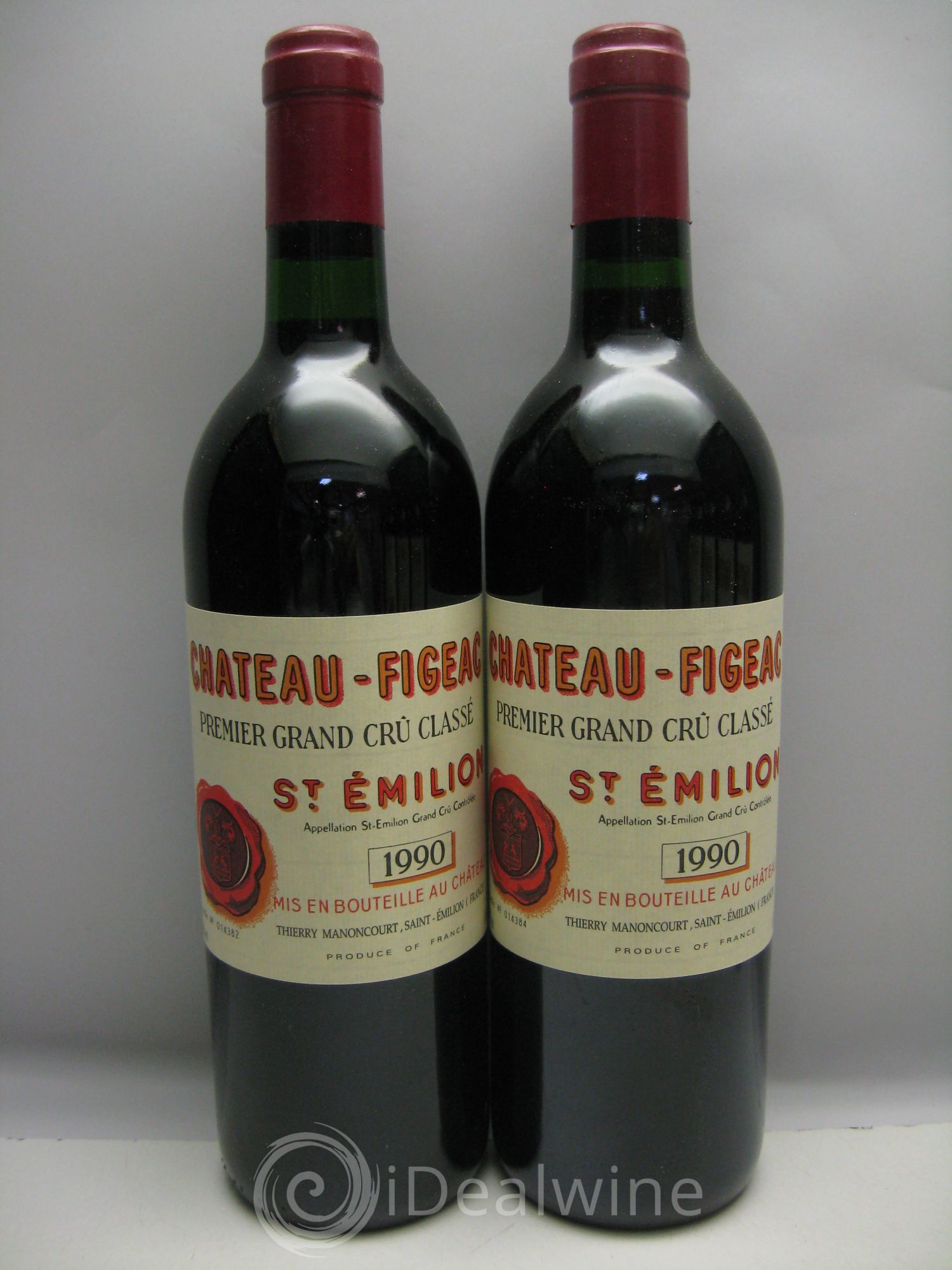 Château Figeac 1er Grand Cru Classé A 1990 - Lot de 12 bouteilles - 0