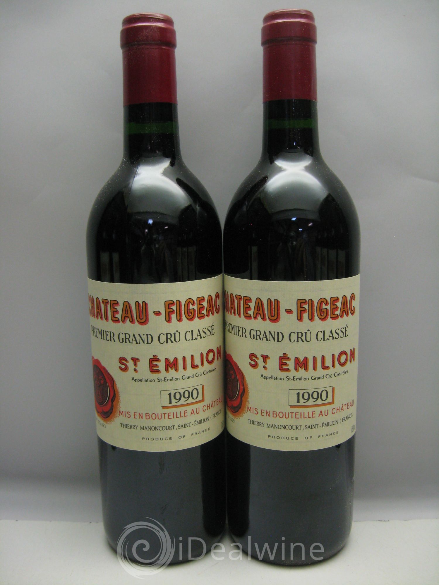 Château Figeac 1er Grand Cru Classé A 1990 - Lot de 12 bouteilles - 1