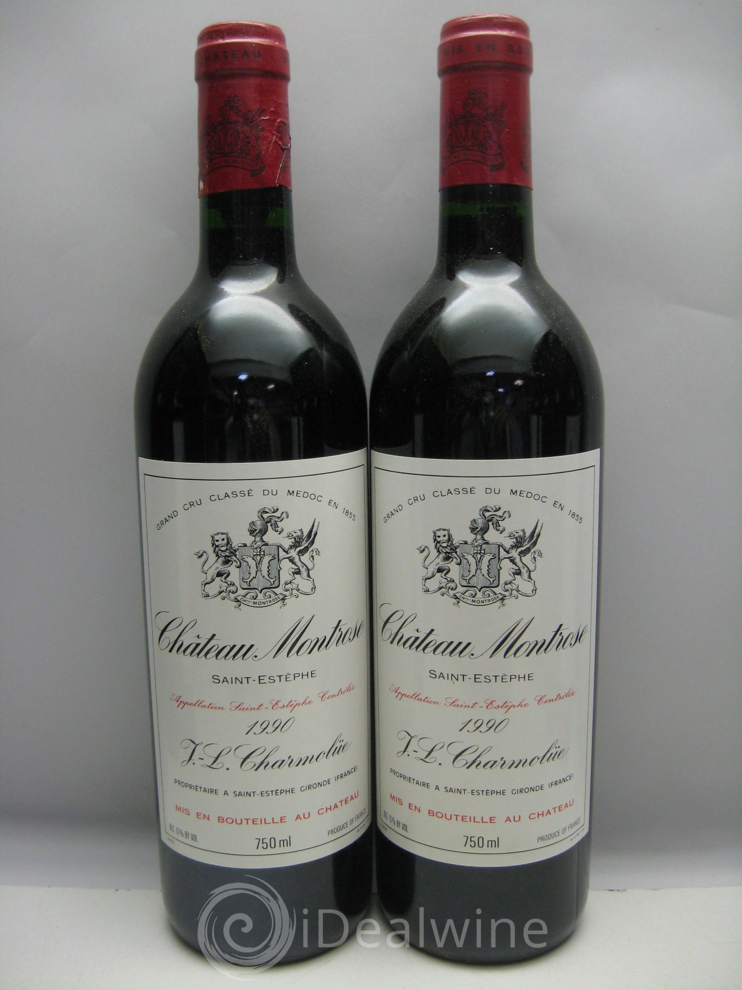 Château Montrose 2ème Grand Cru Classé (CB sans couvercle) 1990 - Lot de 12 bouteilles - 1