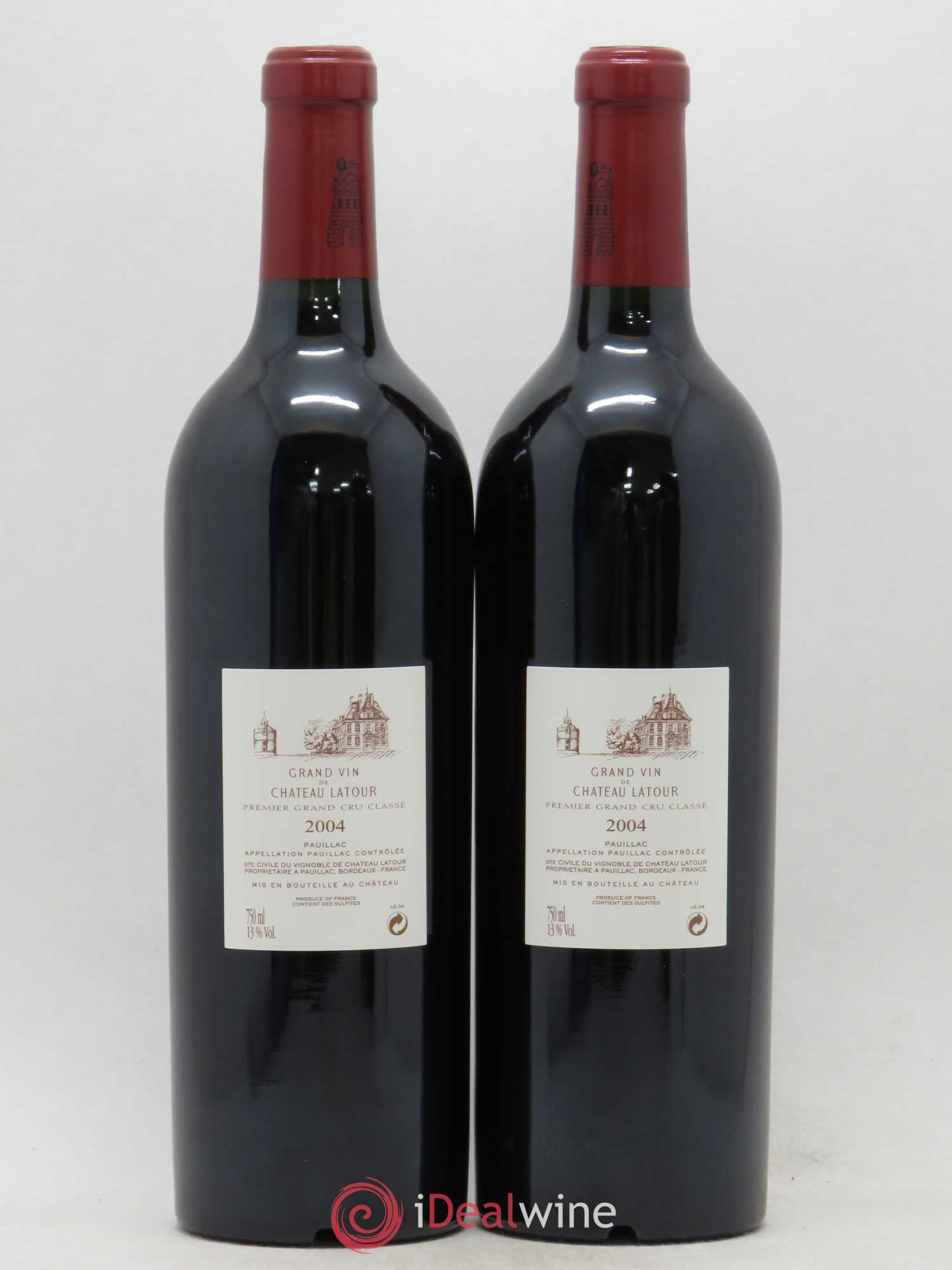 Château Latour 1er Grand Cru Classé 2004 - Lot de 2 bouteilles - 1