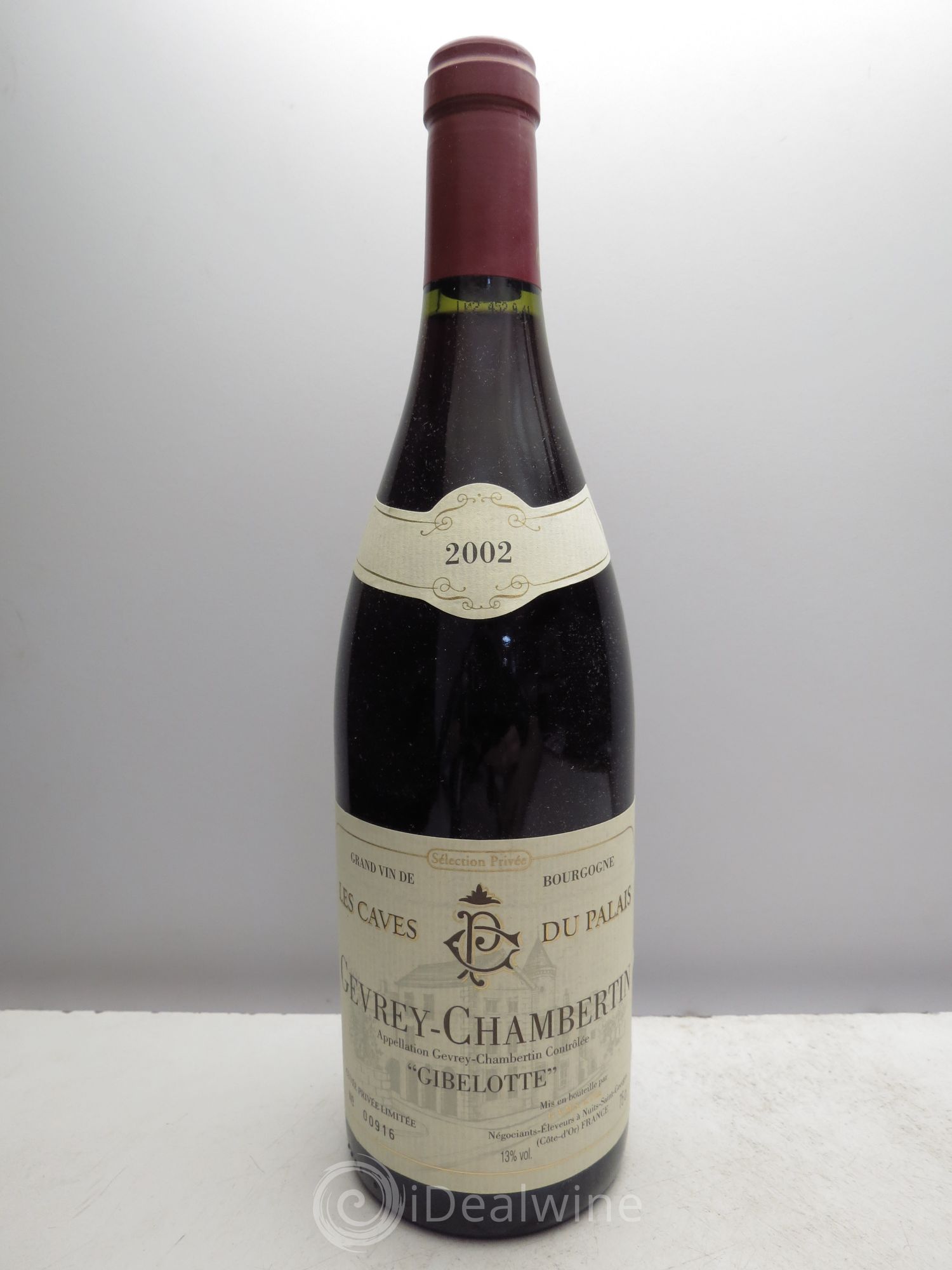 Gevrey-Chambertin Gibelotte Les Caves du Palais 2002 - Posten von 1 Flasche - 0
