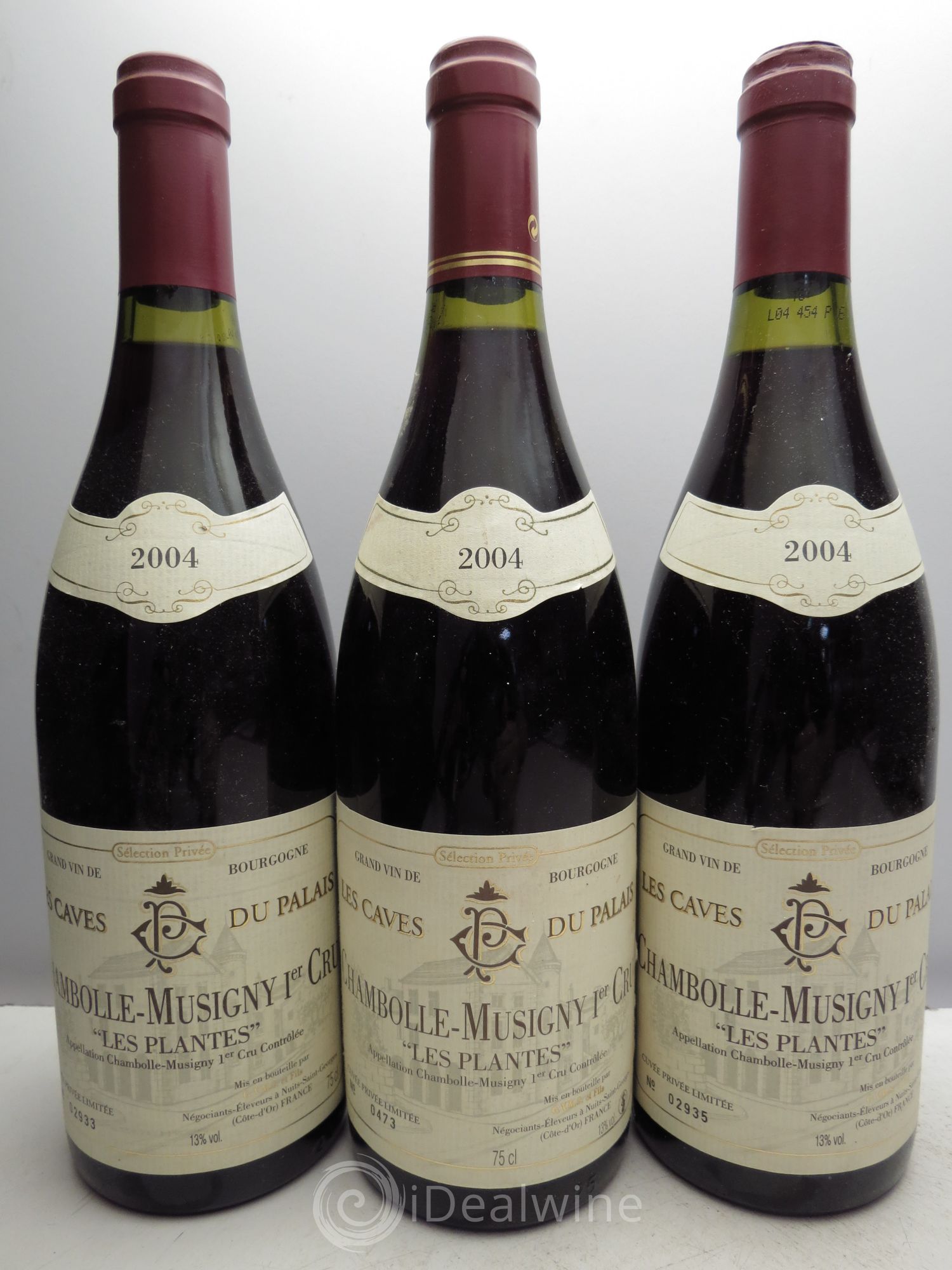 Chambolle-Musigny 1er Cru Les Caves du Palais 2004 - Posten von 3 Flaschen - 0