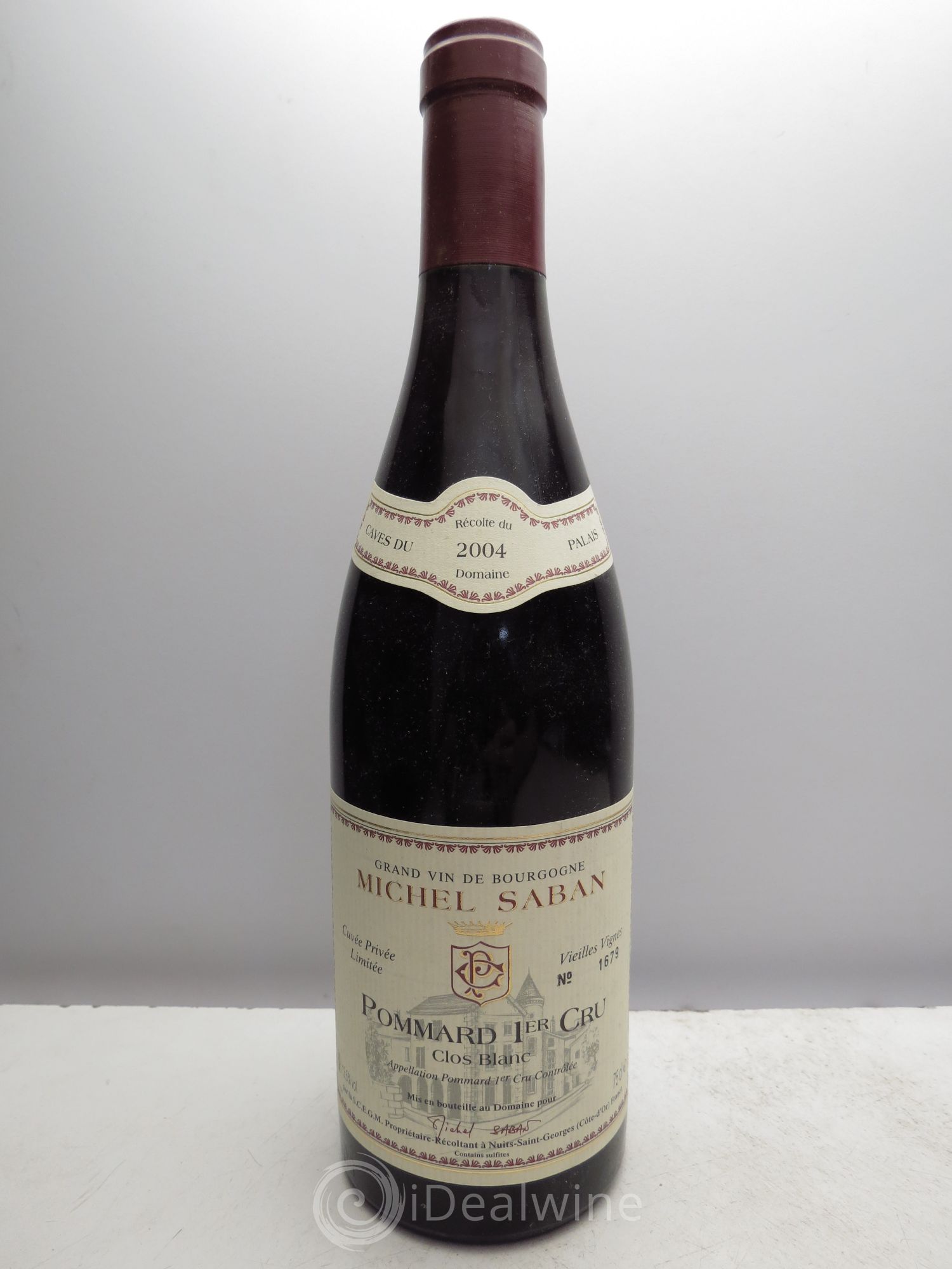 Pommard 1er Cru Michel Saban Vieilles Vignes Les Caves du Palais 2004 - Posten von 1 Flasche - 0