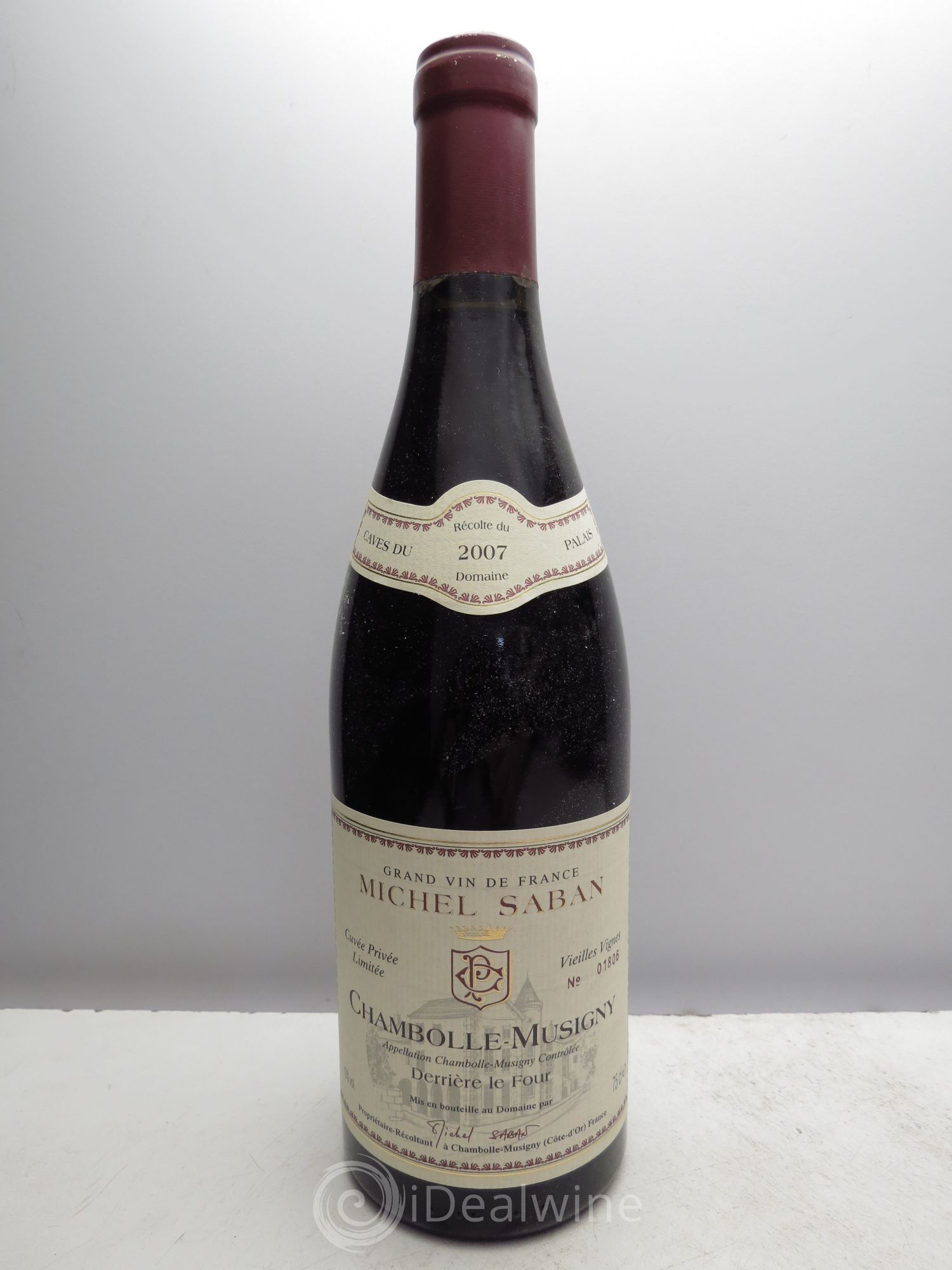 Chambolle-Musigny Derrière le Four Vieilles Vignes Michel Saban Les Caves du Palais 2007 - Posten von 1 Flasche - 0