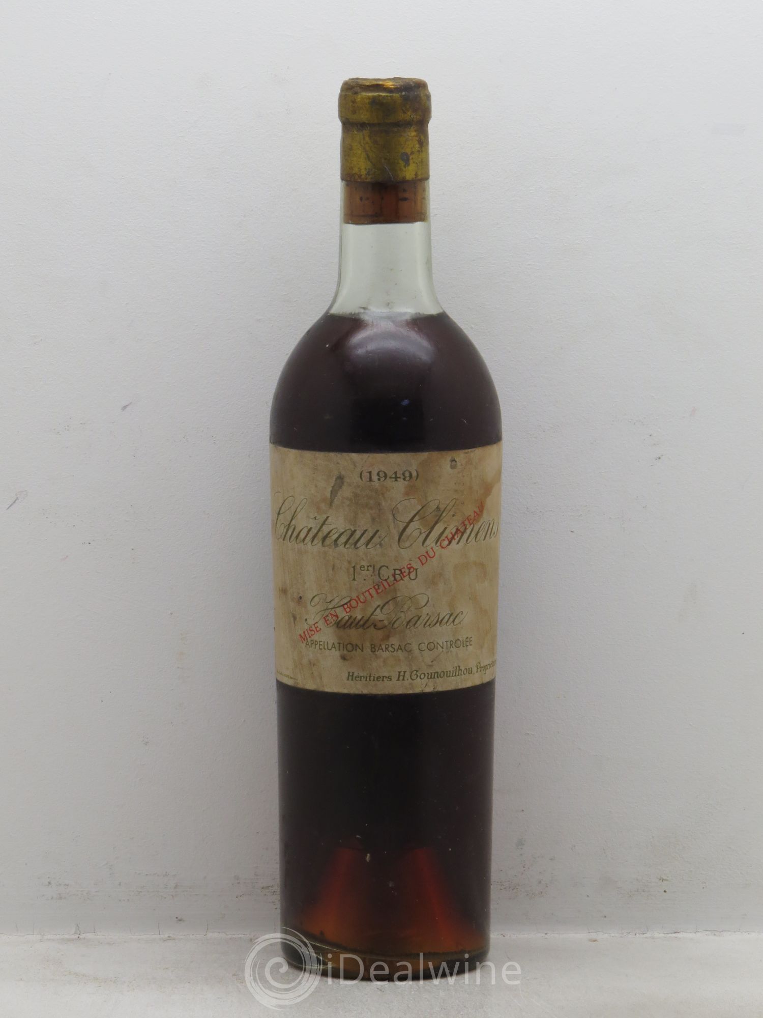 Château Climens 1er Grand Cru Classé 1949 - Lotto di 1 bottiglia - 0