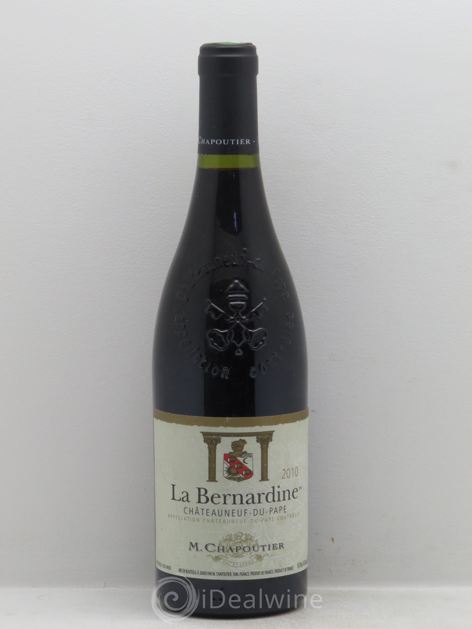 Châteauneuf-du-Pape La Bernardine Chapoutier (sans prix de réserve) 2010 - Lot de 1 bouteille - 0