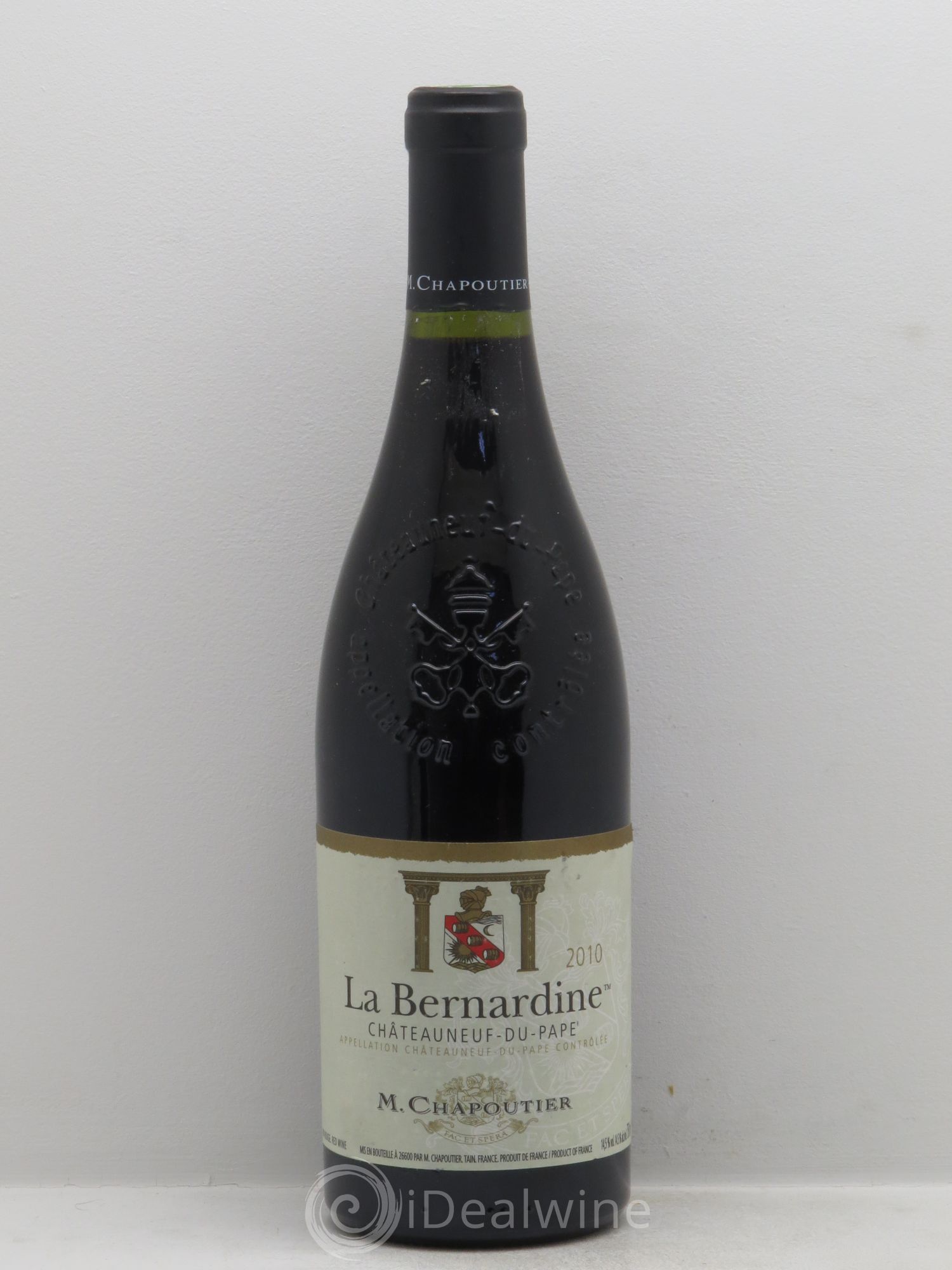 Châteauneuf-du-Pape La Bernardine Chapoutier (sans prix de réserve) 2010 - Lot de 1 bouteille - 0