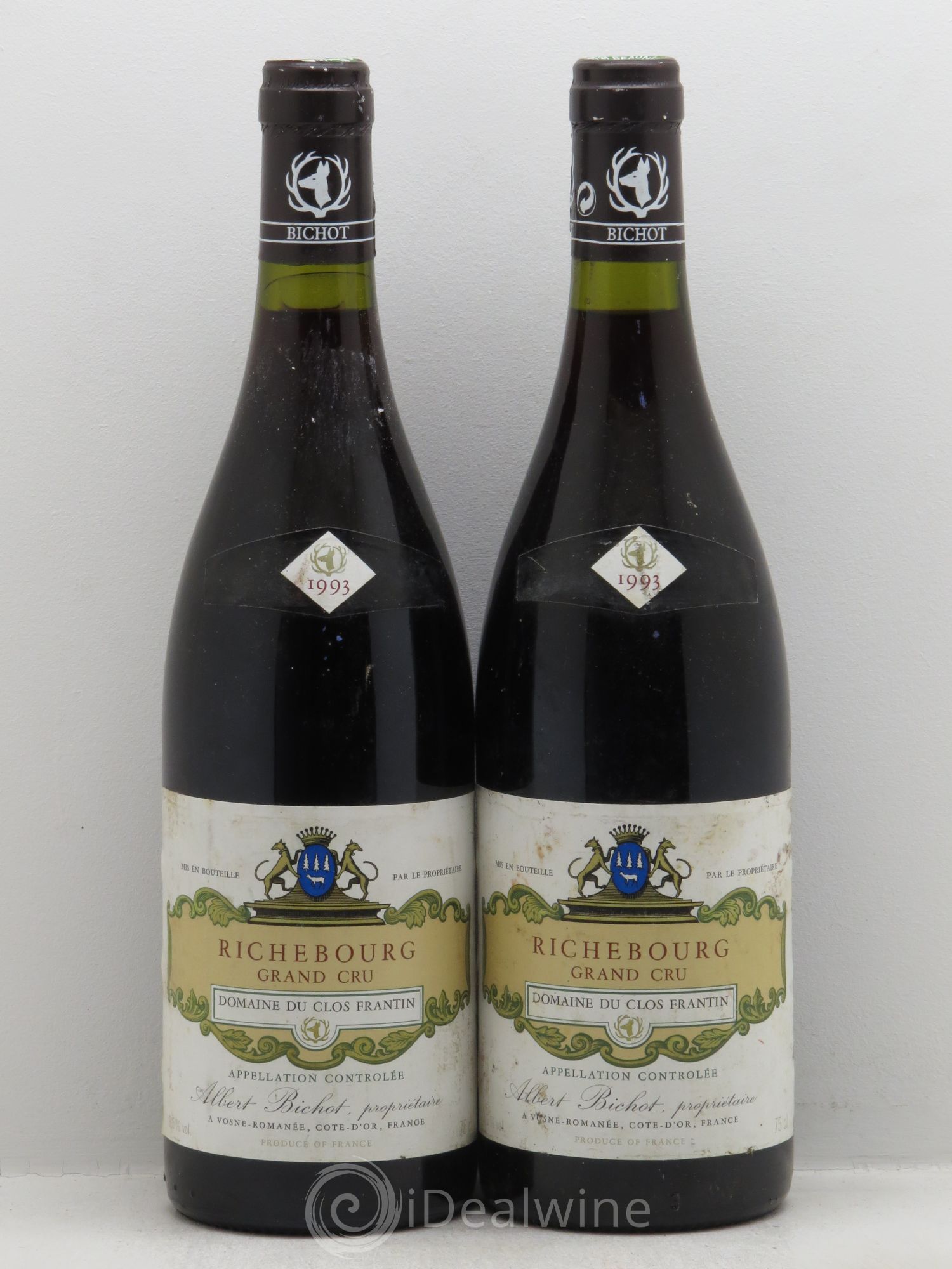 Richebourg Grand Cru Domaine du Clos Frantin 1993 - Posten von 2 Flaschen - 0