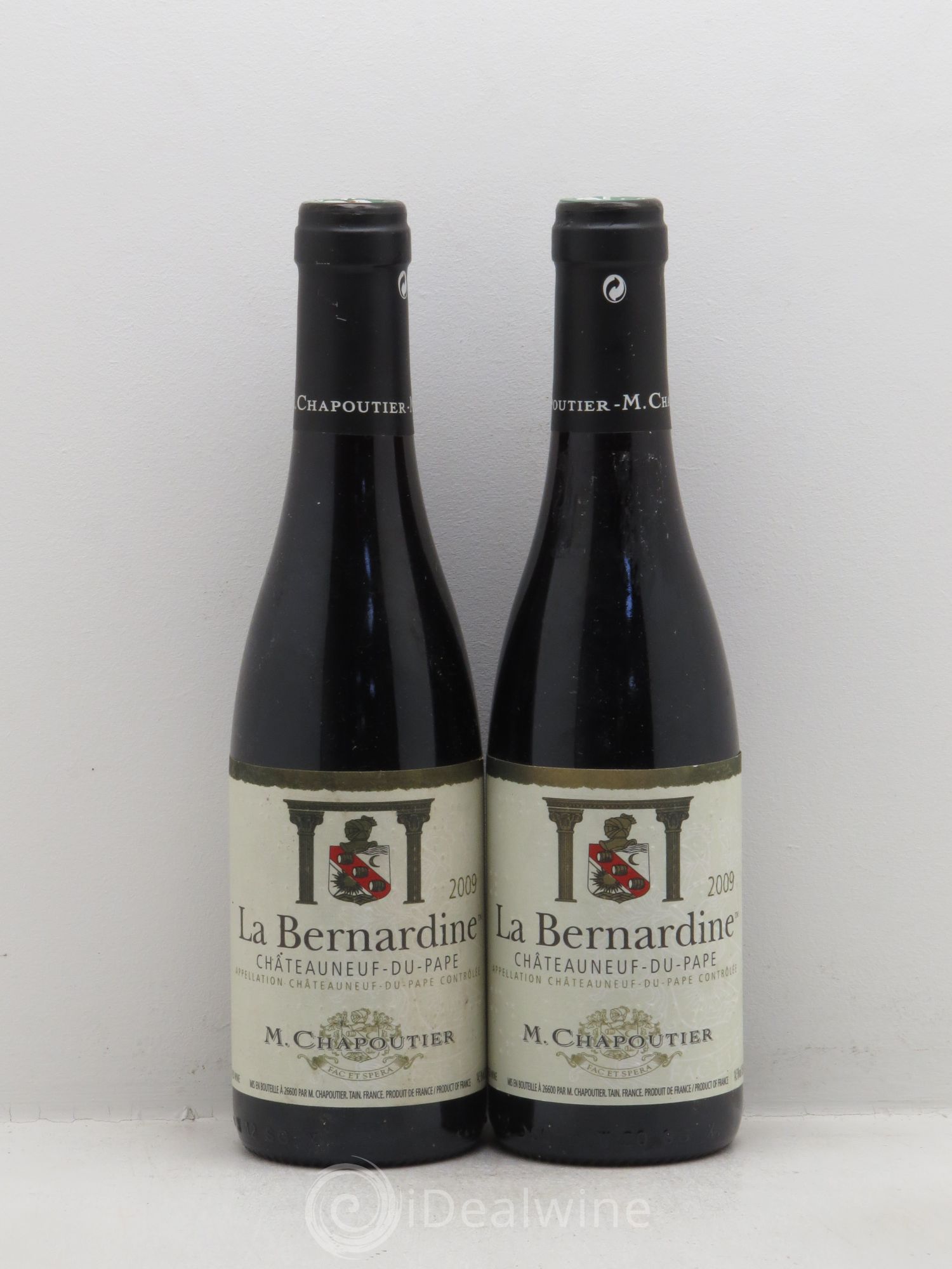 Châteauneuf-du-Pape La Bernardine Chapoutier 2009 - Lot de 2 demi bouteilles - 0
