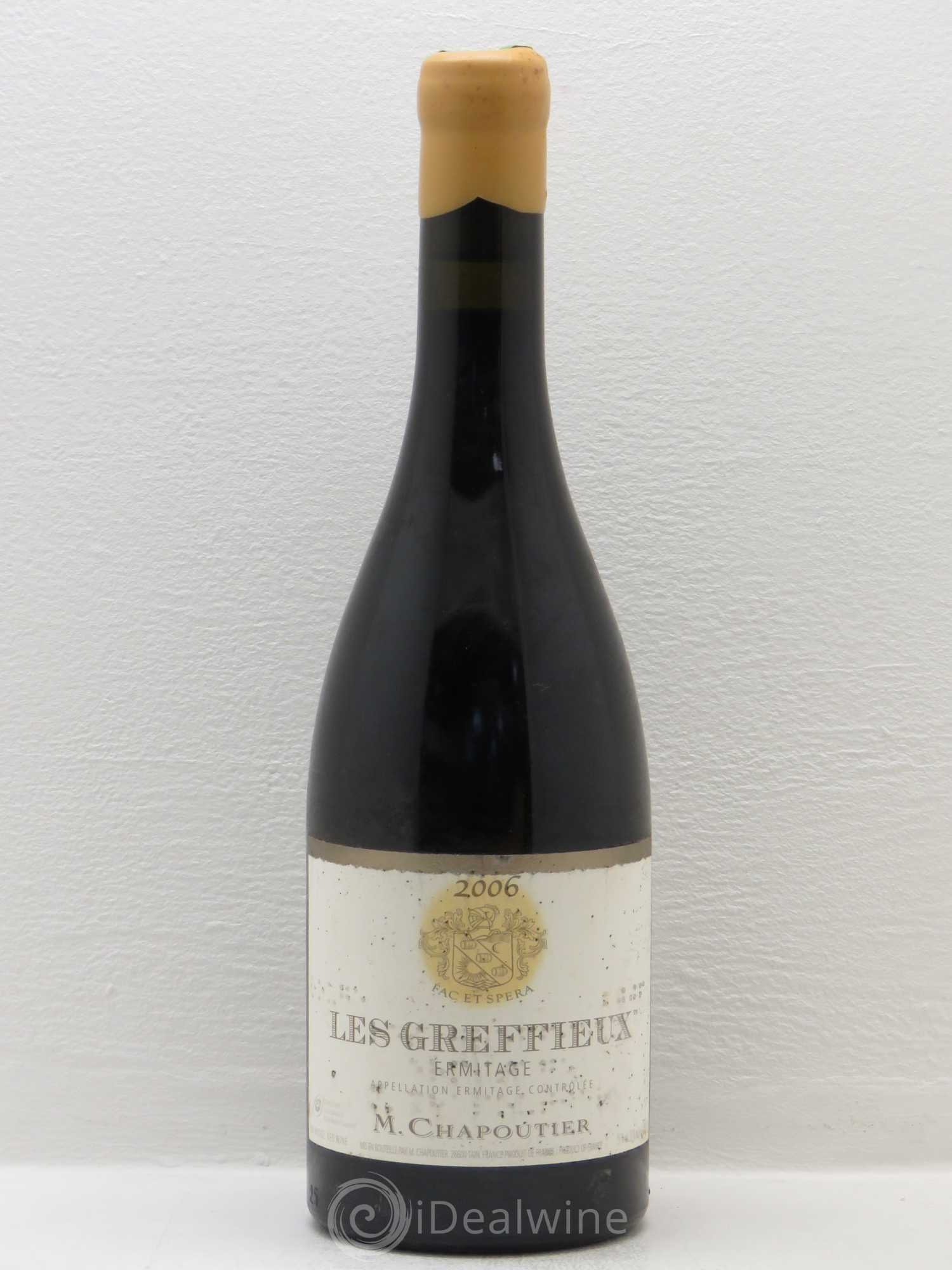 Hermitage Ermitage Les Greffieux Chapoutier 2006 - Lot de 1 bouteille - 0