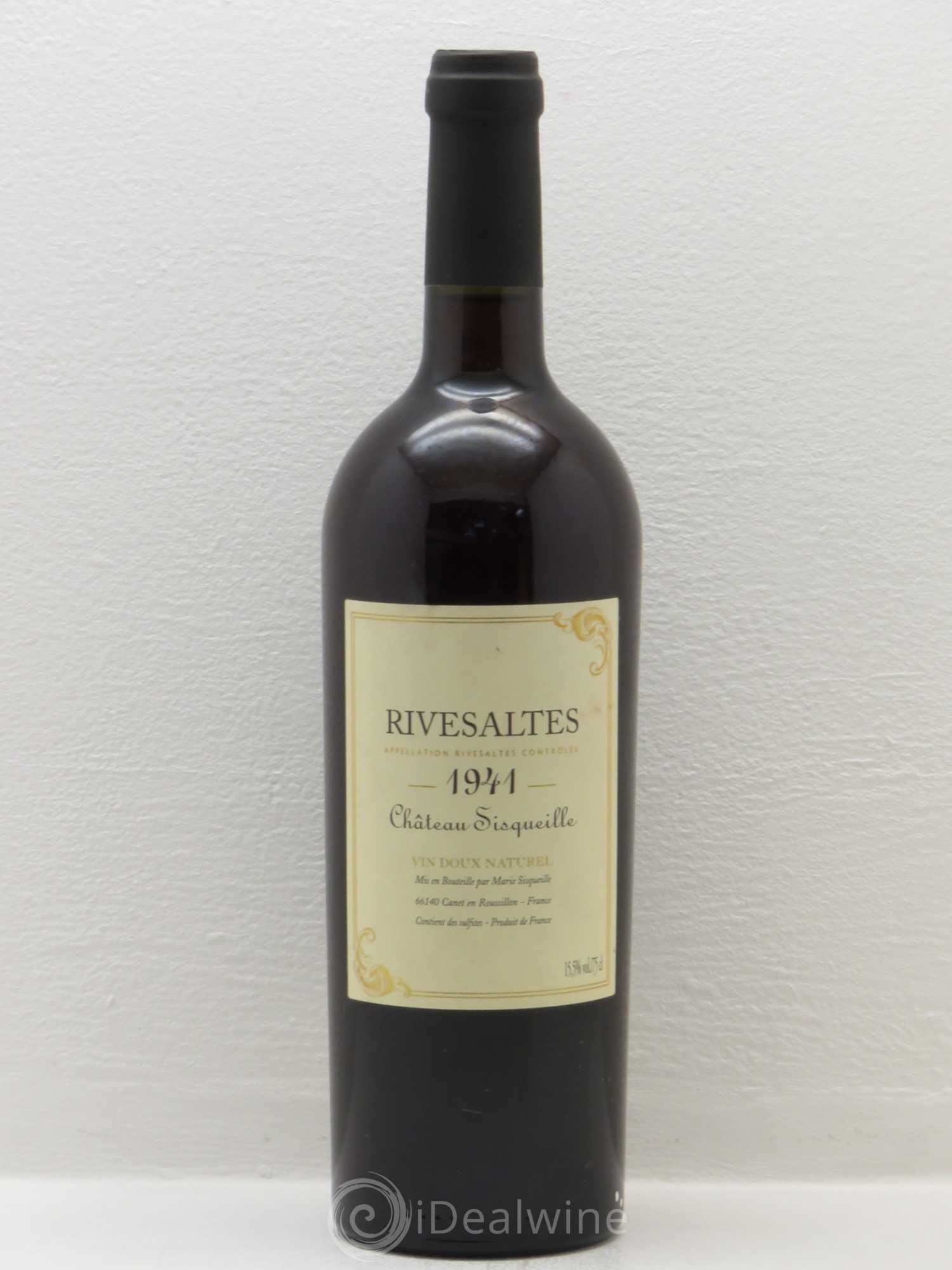 Rivesaltes Château Sisqueille 1941 - Lot de 1 bouteille - 0