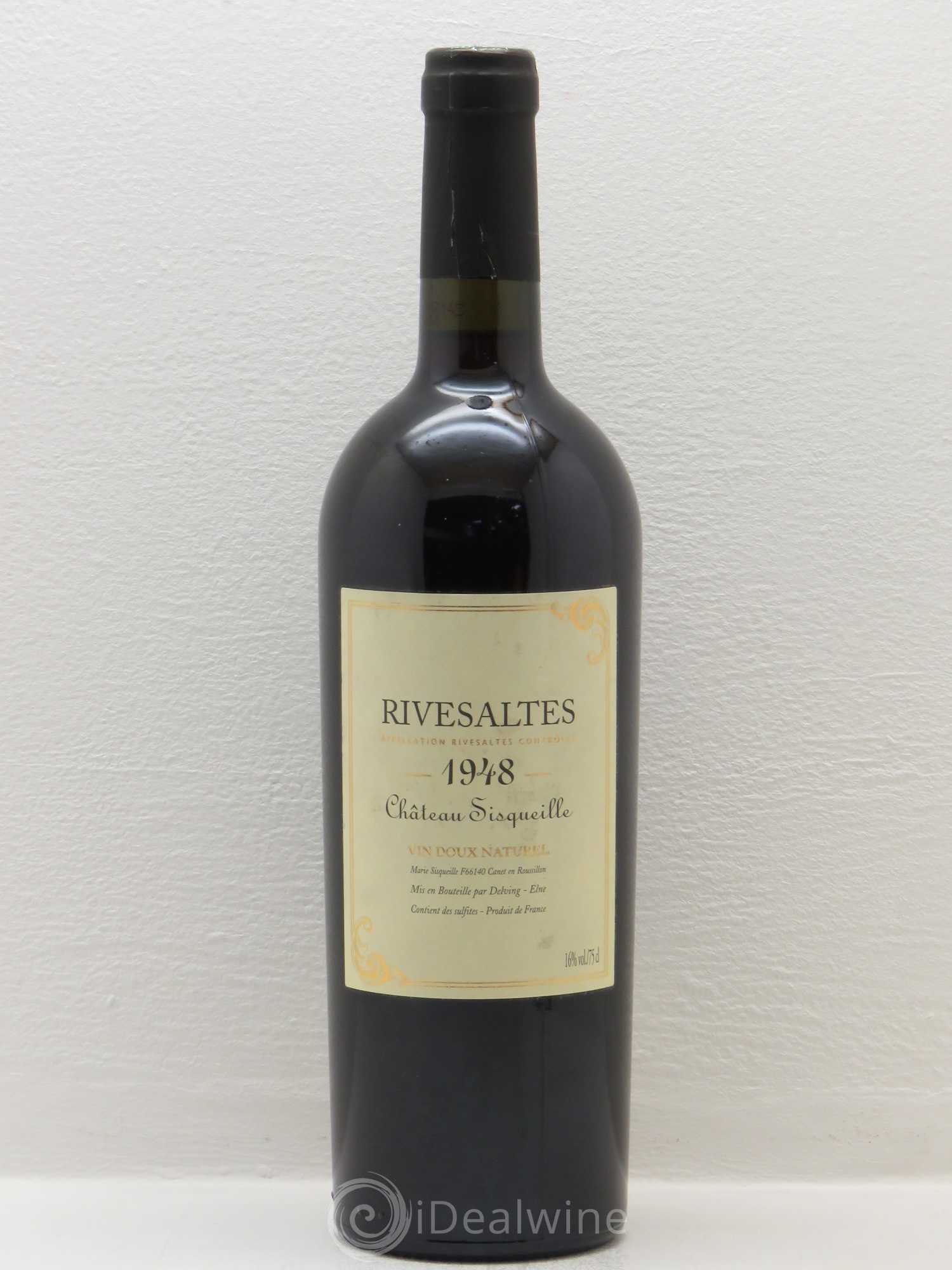 Rivesaltes Château Sisqueille 1948 - Posten von 1 Flasche - 0