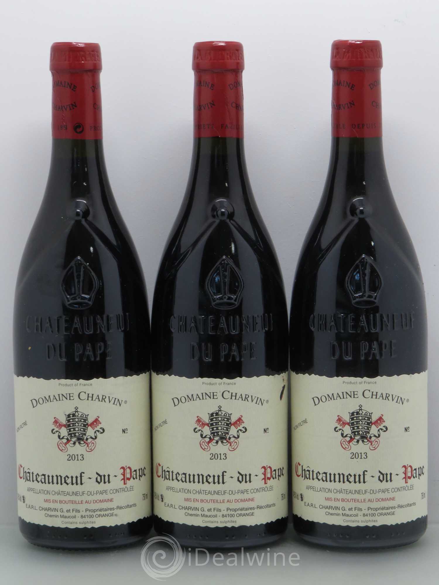 Châteauneuf-du-Pape Charvin (Domaine) 2013 - Lot de 3 bouteilles - 0
