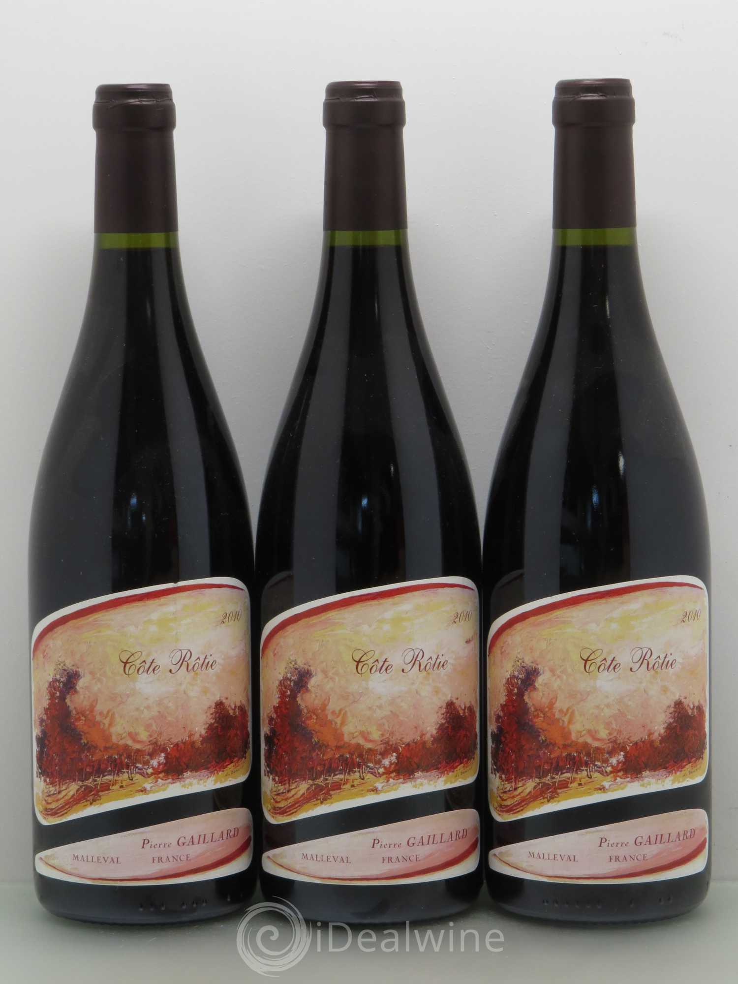 Côte-Rôtie Pierre Gaillard 2010 - Lot de 3 bouteilles - 0