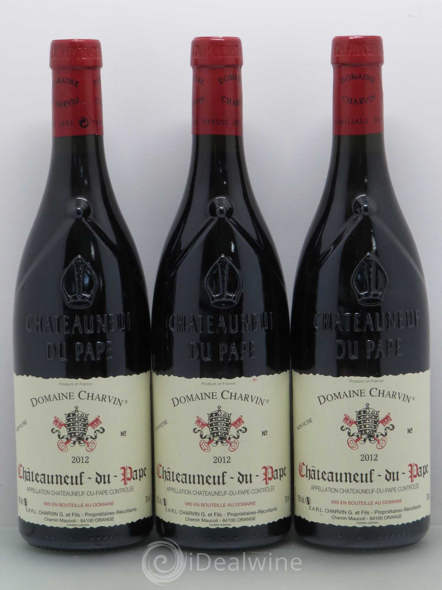 Châteauneuf-du-Pape Charvin (Domaine) 2012 - Lot de 6 bouteilles - 1