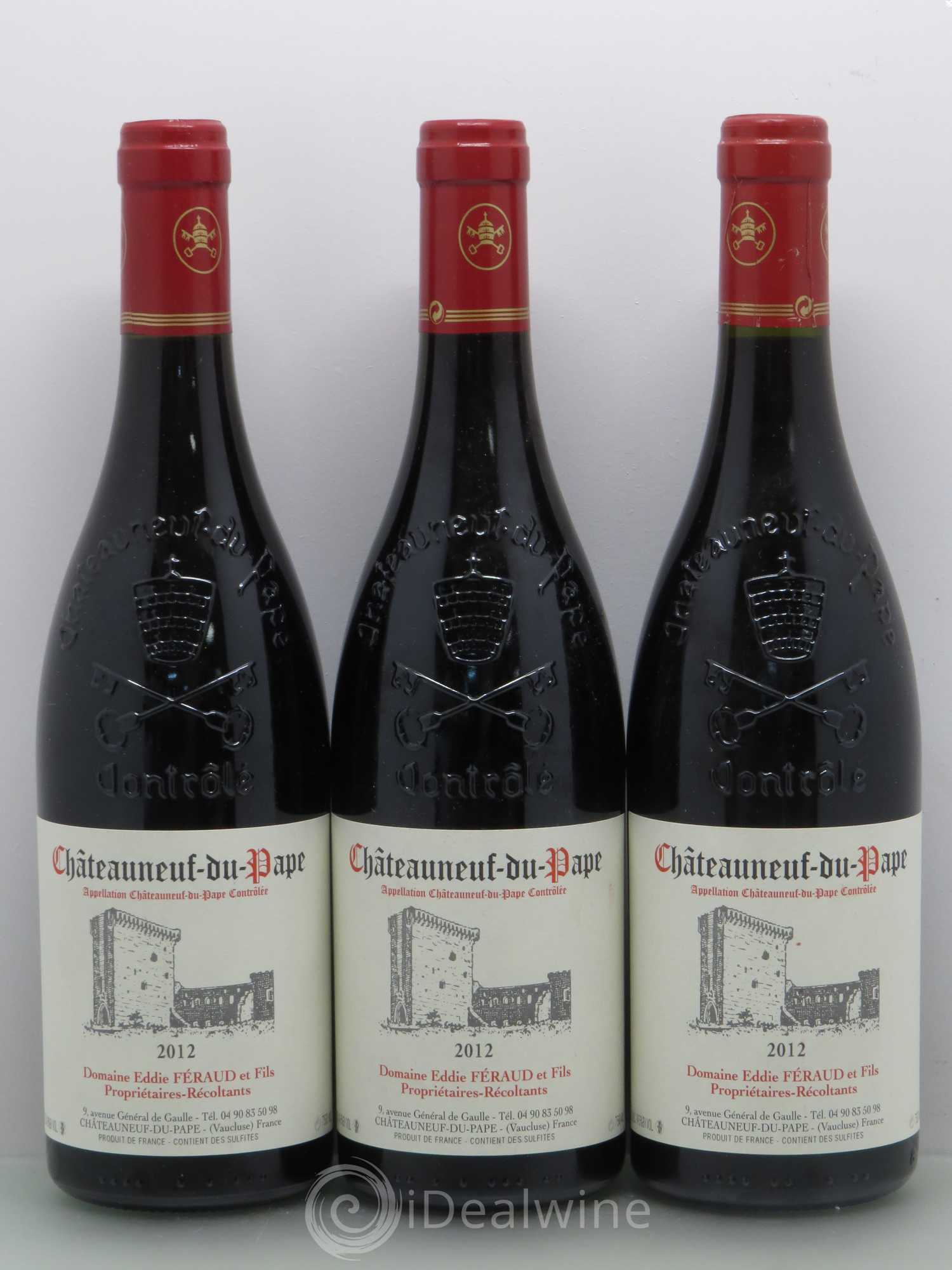 Châteauneuf-du-Pape Domaine Eddie Feraud Et Fils 2012 - Posten von 6 Flaschen - 2