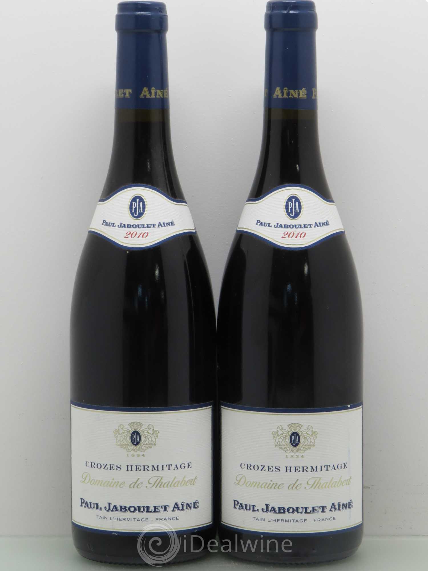 Crozes-Hermitage Domaine de Thalabert Paul Jaboulet Ainé 2010 - Lot de 2 bouteilles - 0