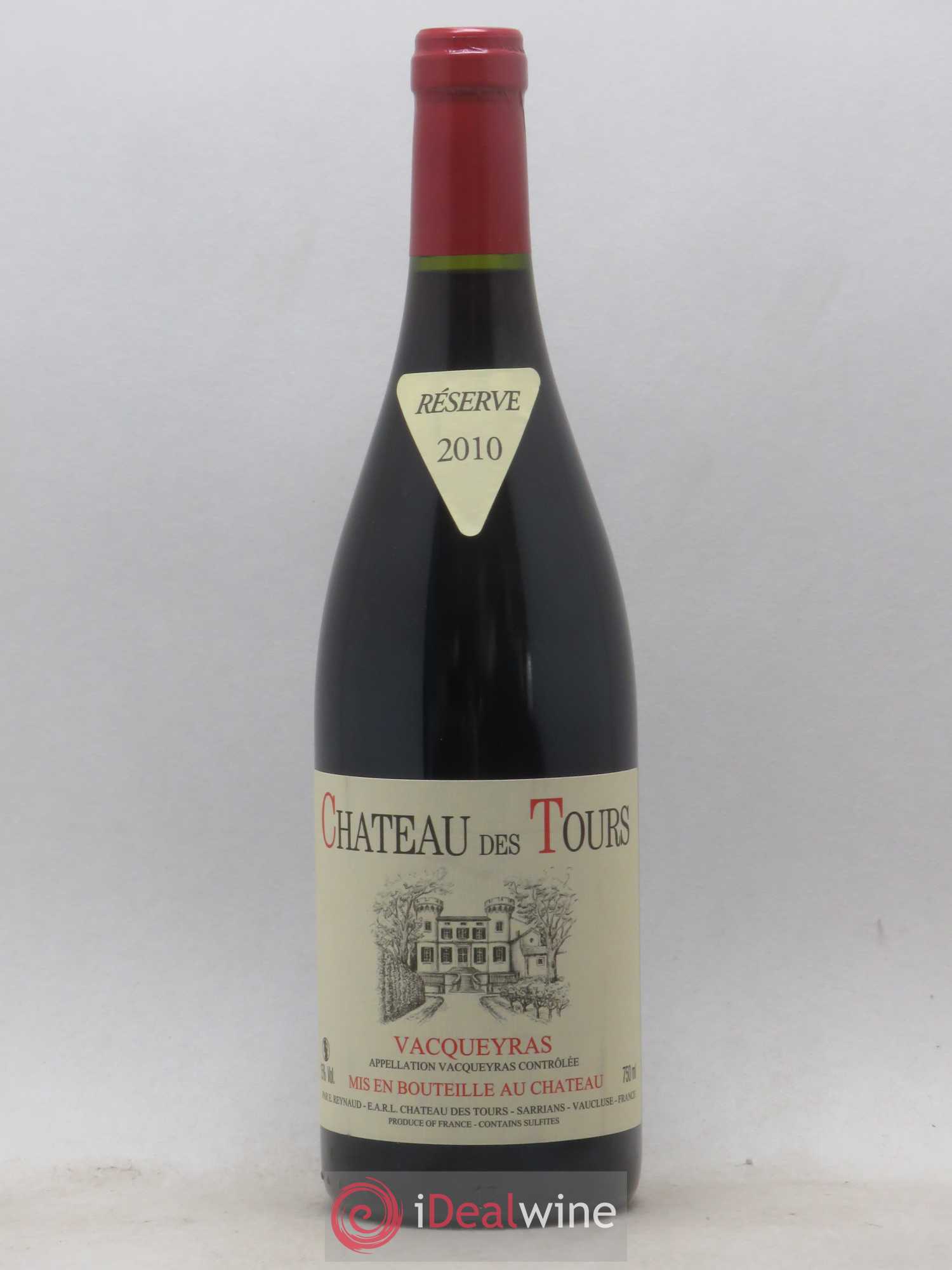 Vacqueyras Château des Tours Emmanuel Reynaud 2010 - Lot de 1 bouteille - 0