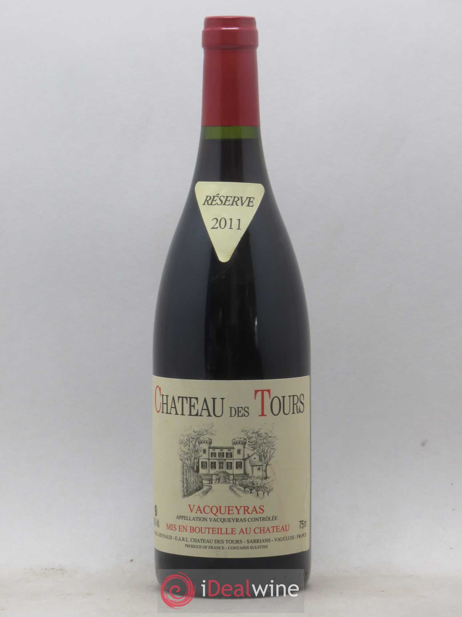 Vacqueyras Château des Tours Emmanuel Reynaud 2011 - Lot de 1 bouteille - 0
