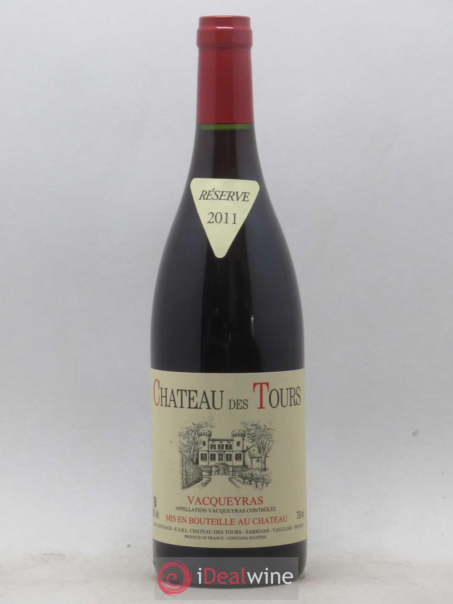 Vacqueyras Château des Tours Emmanuel Reynaud 2011 - Lot de 1 bouteille - 0