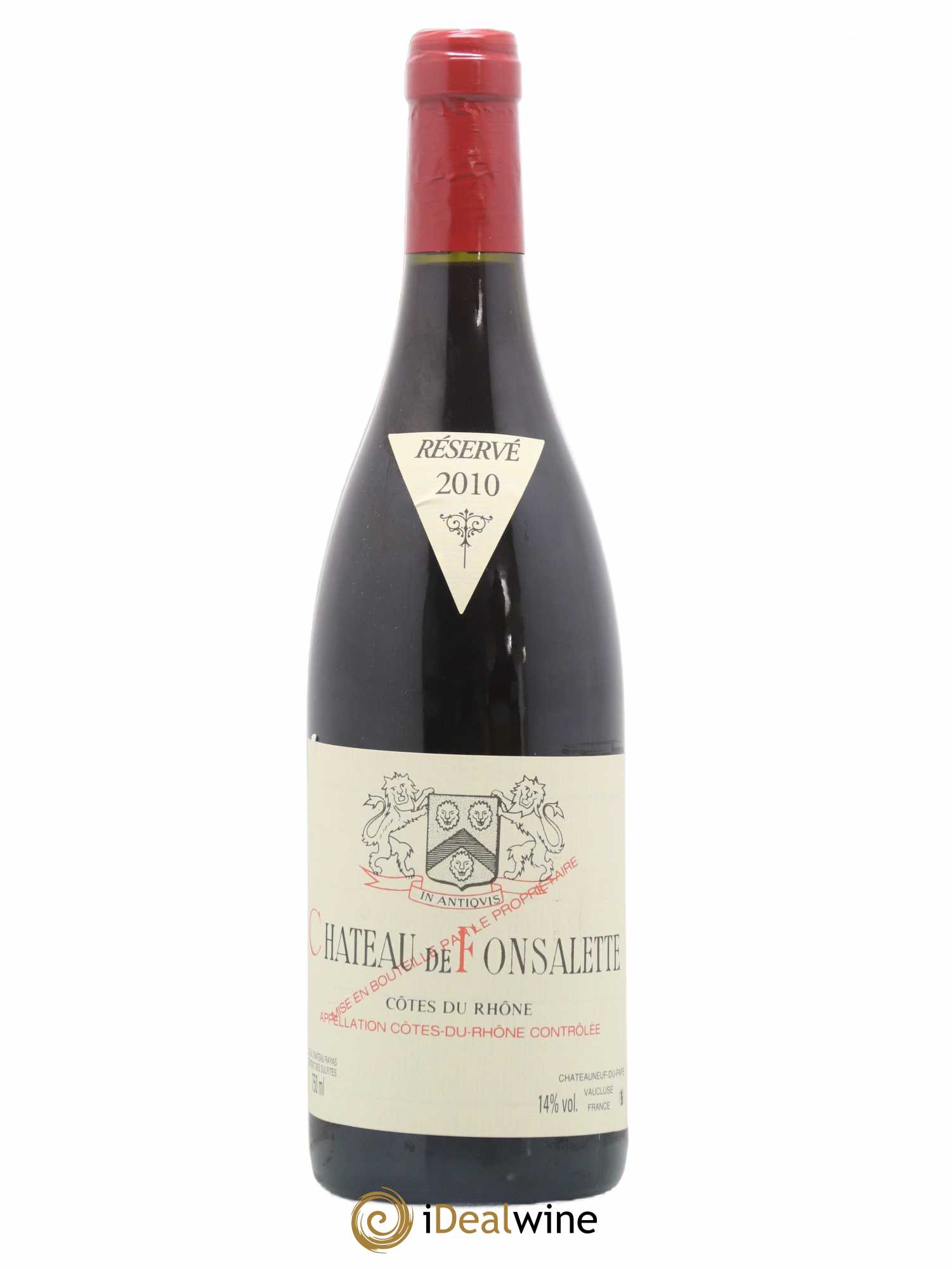 Côtes-du-Rhône Château de Fonsalette Emmanuel Reynaud 2010 - Lot de 1 bouteille - 0