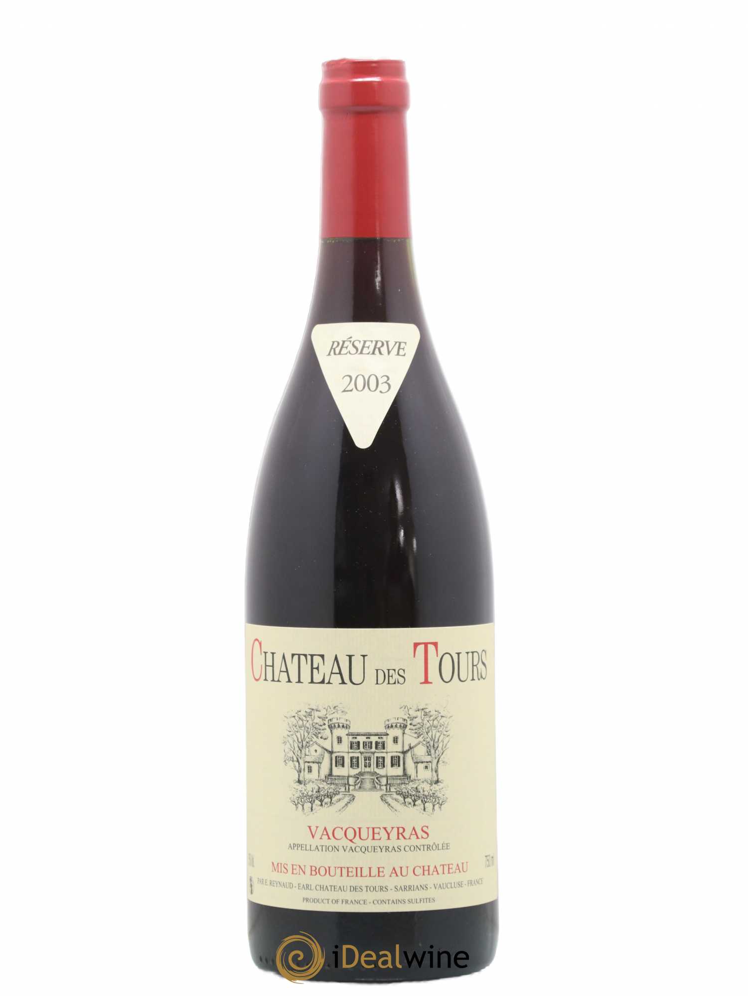 Vacqueyras Château des Tours Emmanuel Reynaud 2003 - Lot de 1 bouteille - 0