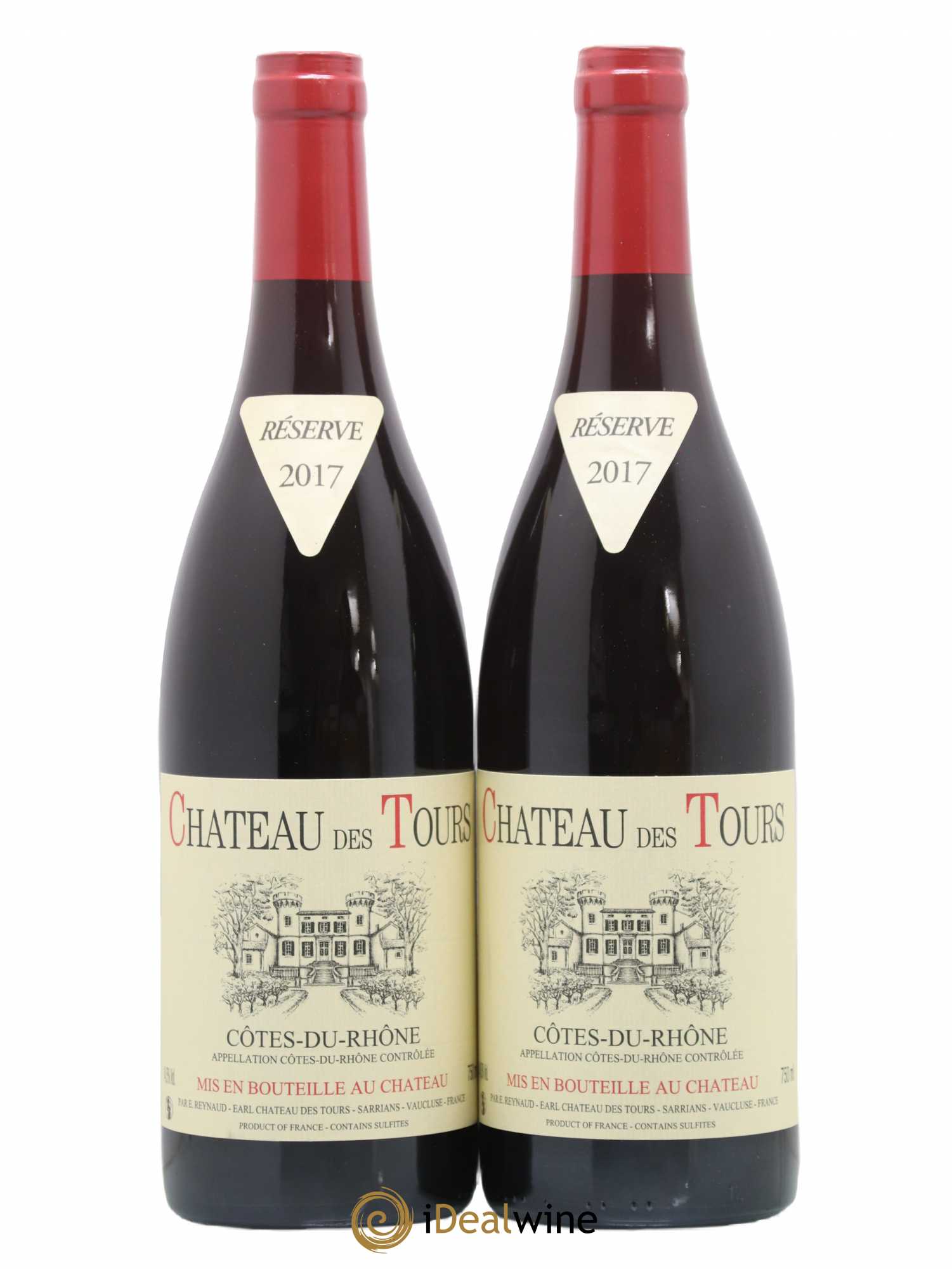 Côtes-du-Rhône Château des Tours Emmanuel Reynaud 2017 - Lot de 2 bouteilles - 0