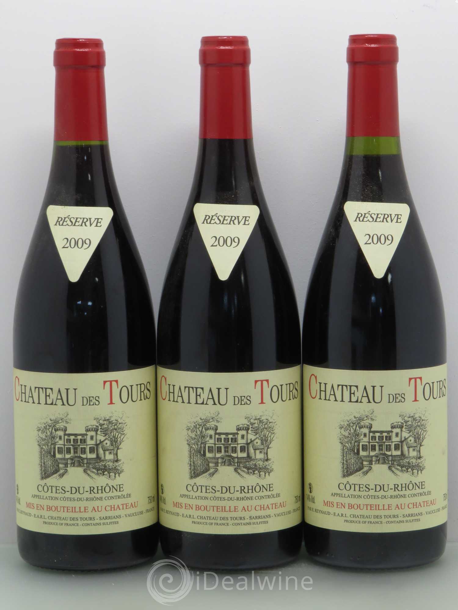 Côtes-du-Rhône Château des Tours Emmanuel Reynaud 2009 - Lot de 3 bouteilles - 0