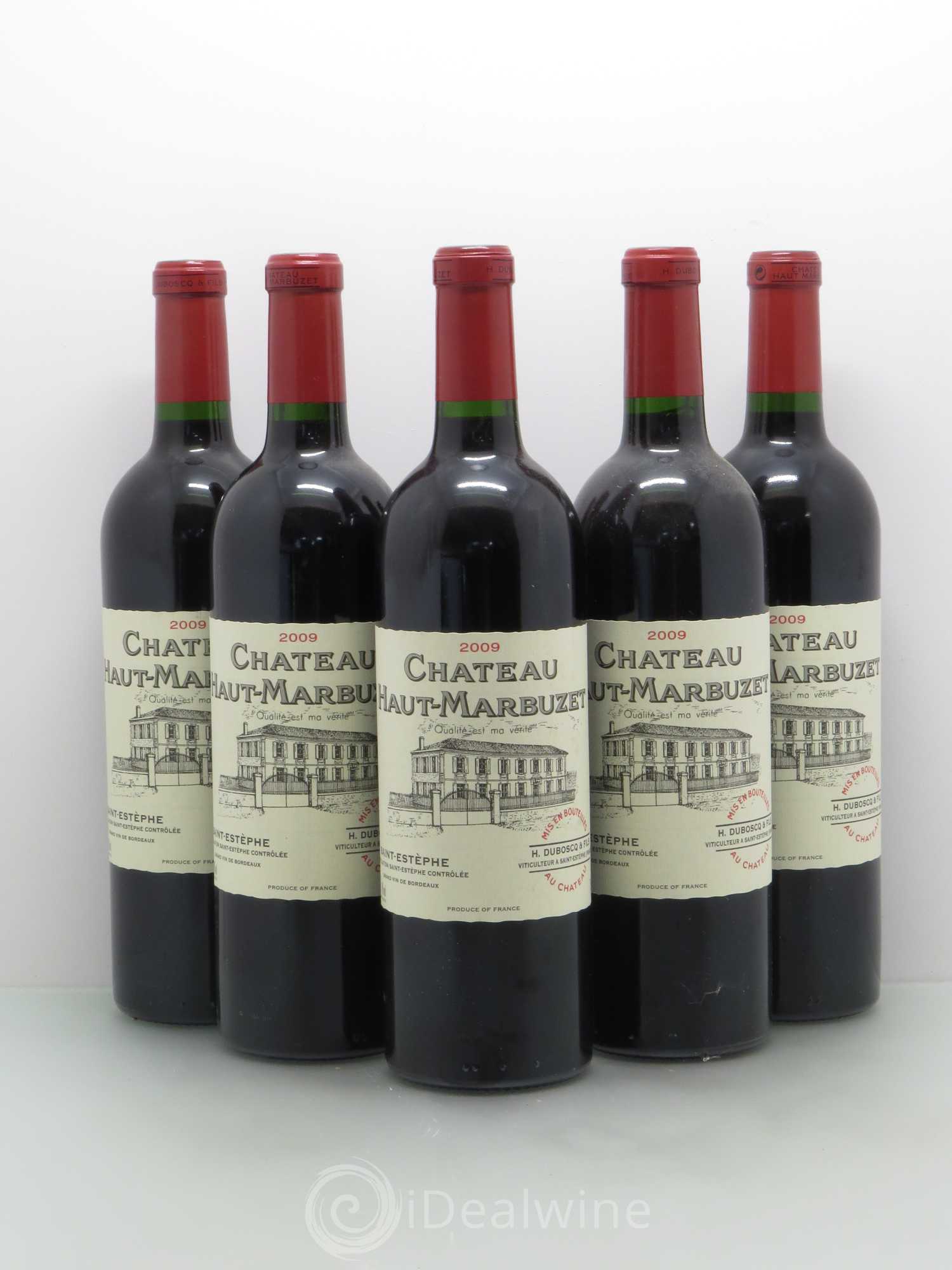 Château Haut Marbuzet 2009 - Lot de 5 bouteilles - 0