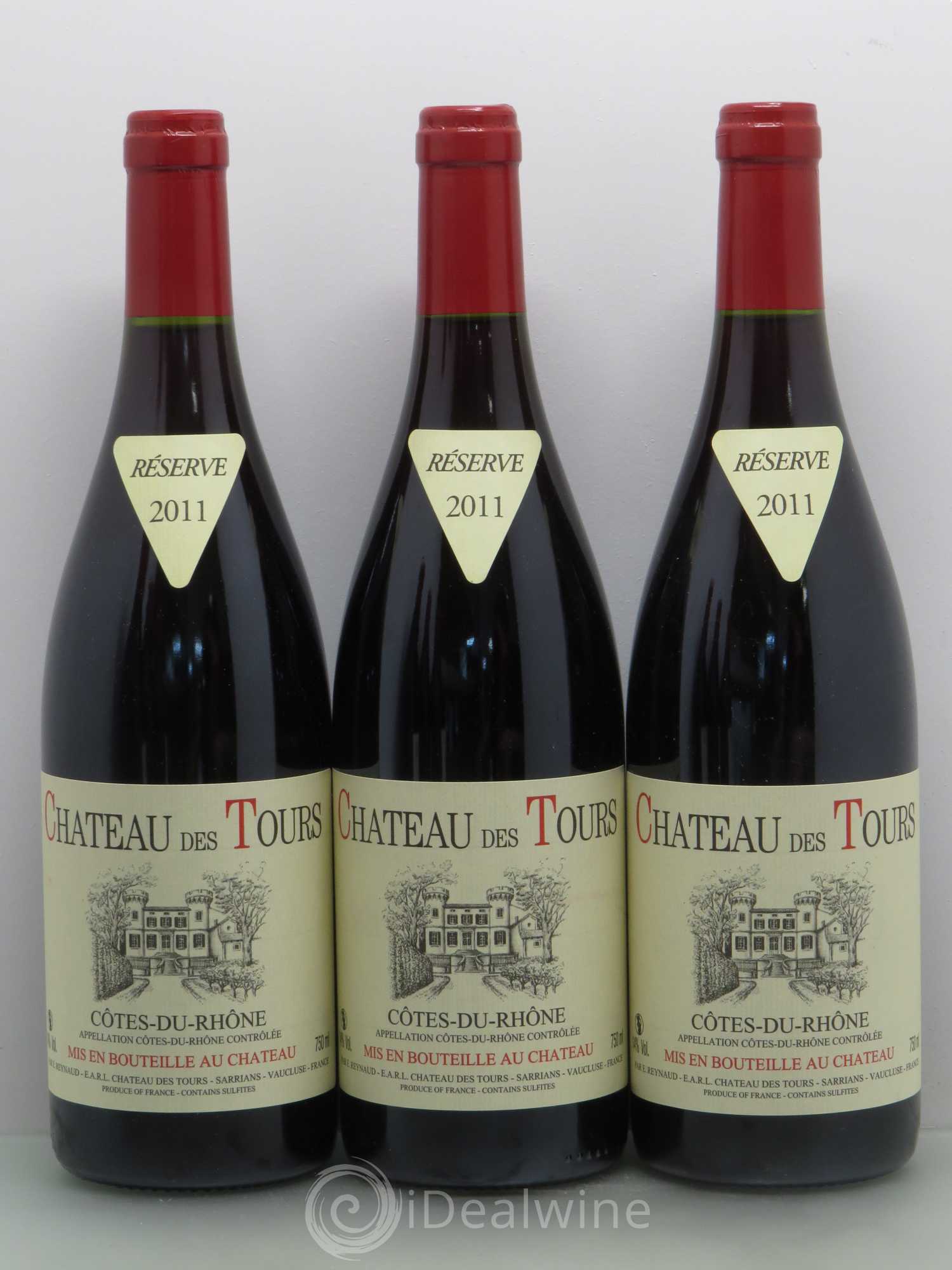 Côtes-du-Rhône Château des Tours Emmanuel Reynaud 2011 - Lot de 6 bouteilles - 1