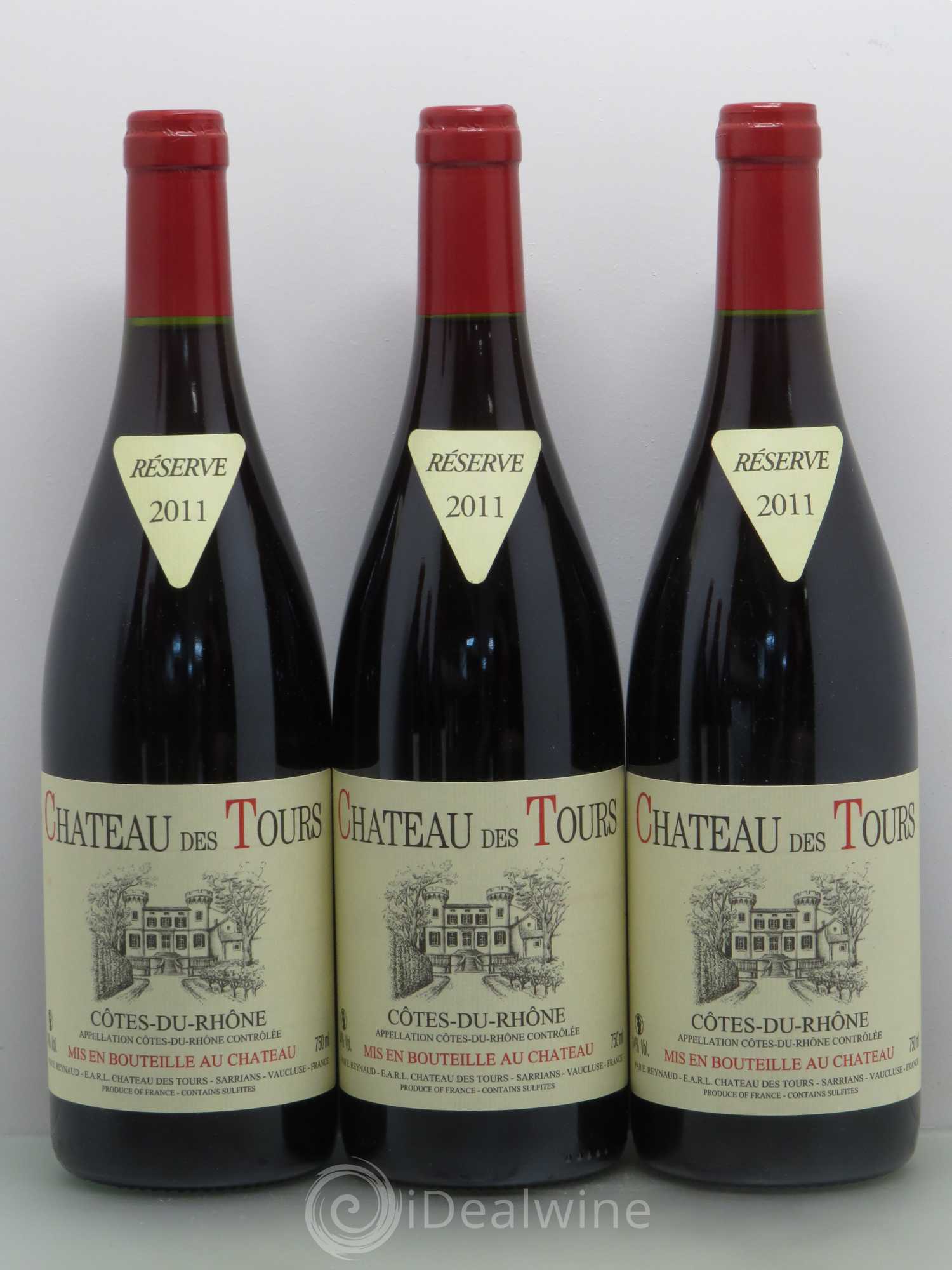 Côtes-du-Rhône Château des Tours Emmanuel Reynaud 2011 - Lot de 6 bouteilles - 2