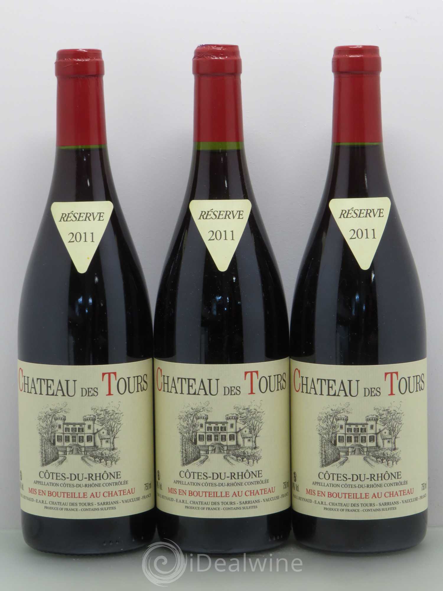 Côtes-du-Rhône Château des Tours Emmanuel Reynaud 2011 - Lot de 6 bouteilles - 1