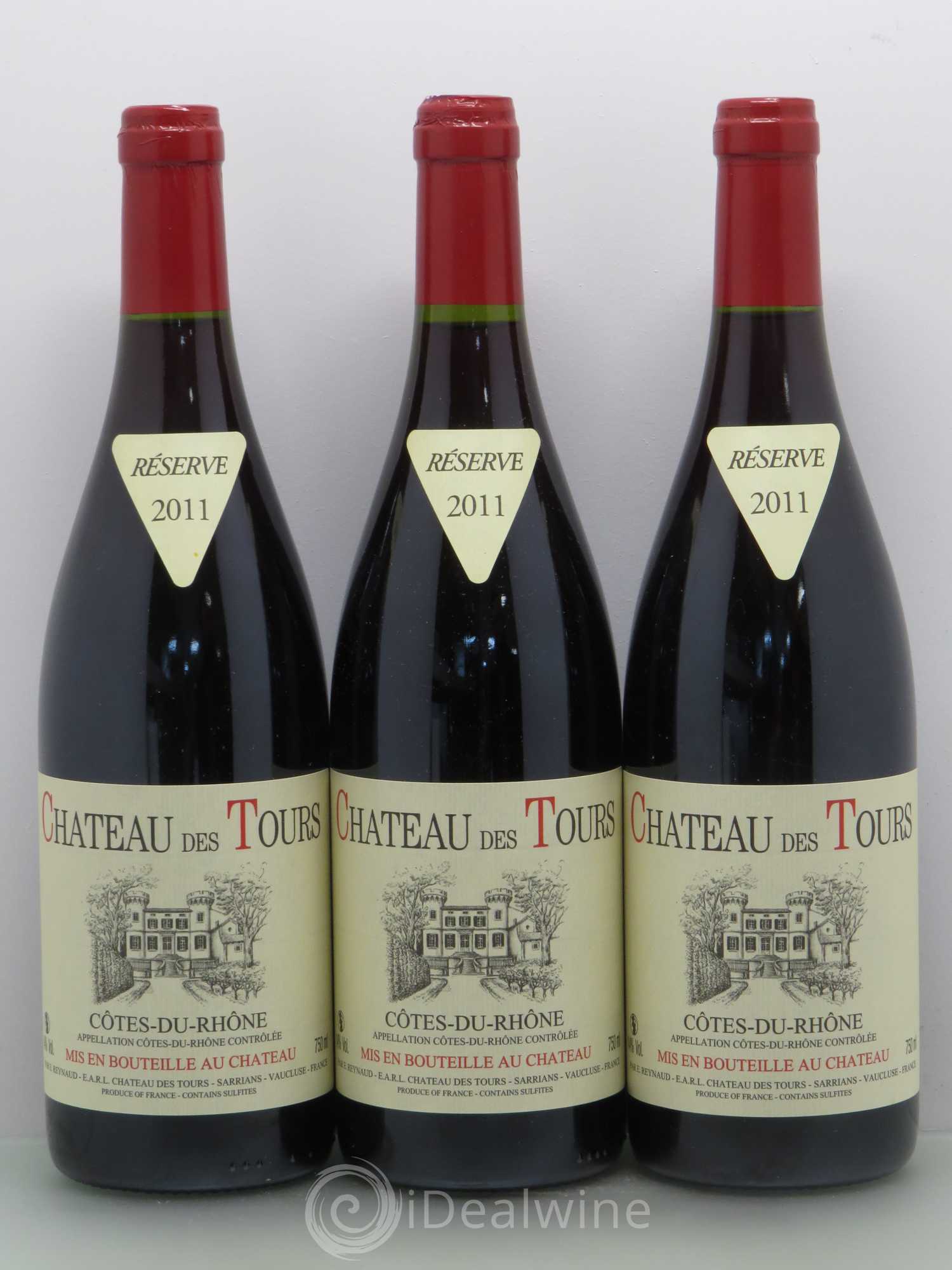Côtes-du-Rhône Château des Tours Emmanuel Reynaud 2011 - Lot de 6 bouteilles - 2