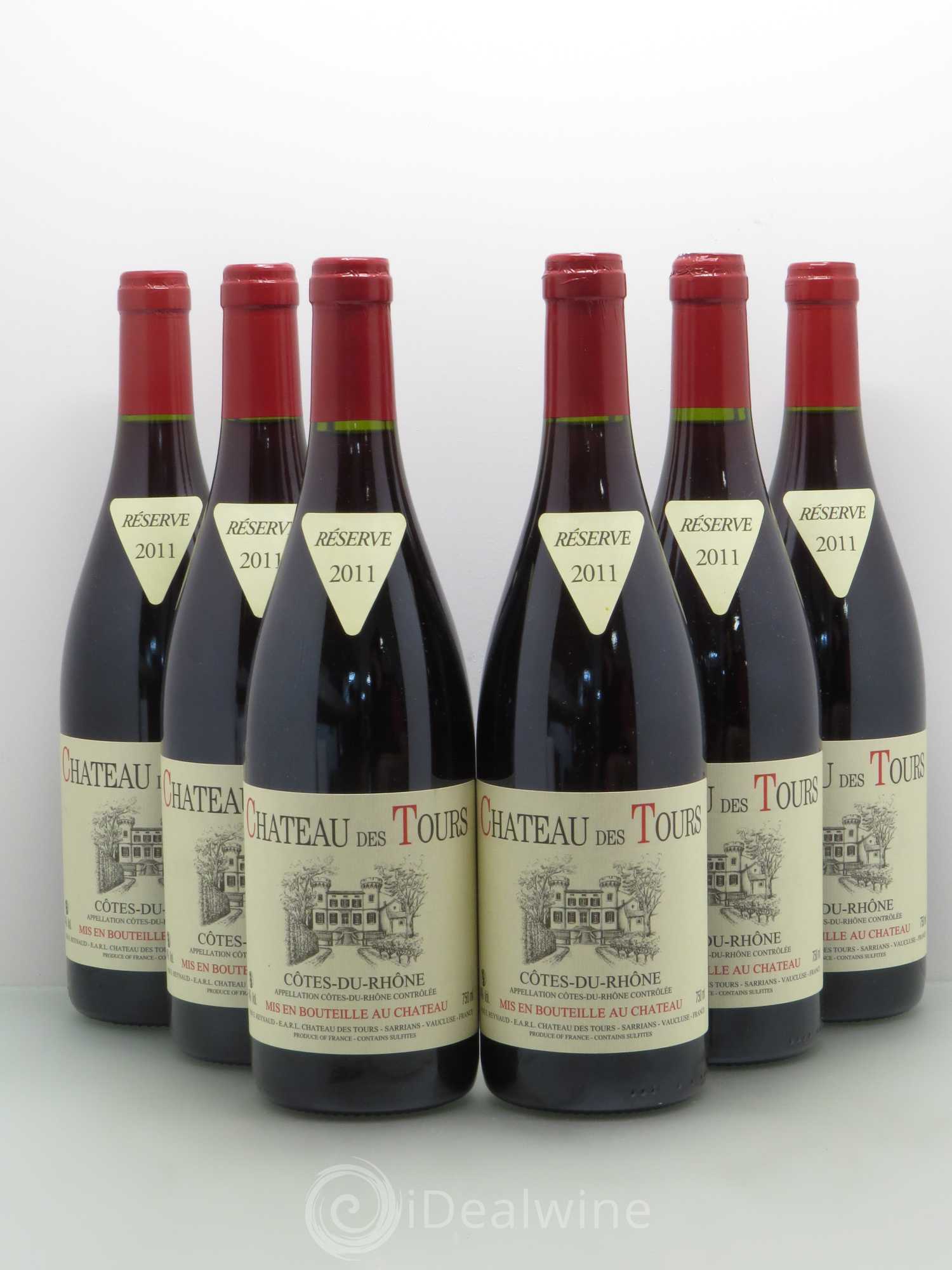 Côtes-du-Rhône Château des Tours Emmanuel Reynaud 2011 - Lot de 6 bouteilles - 0