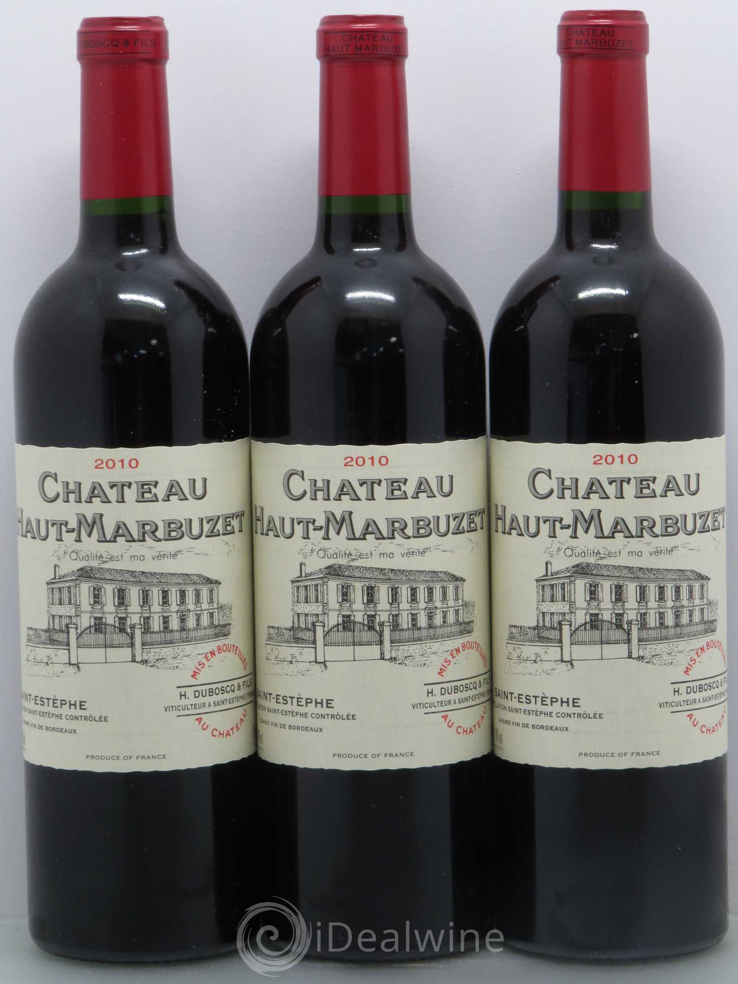 Château Haut Marbuzet 2010 - Lot de 6 bouteilles - 1