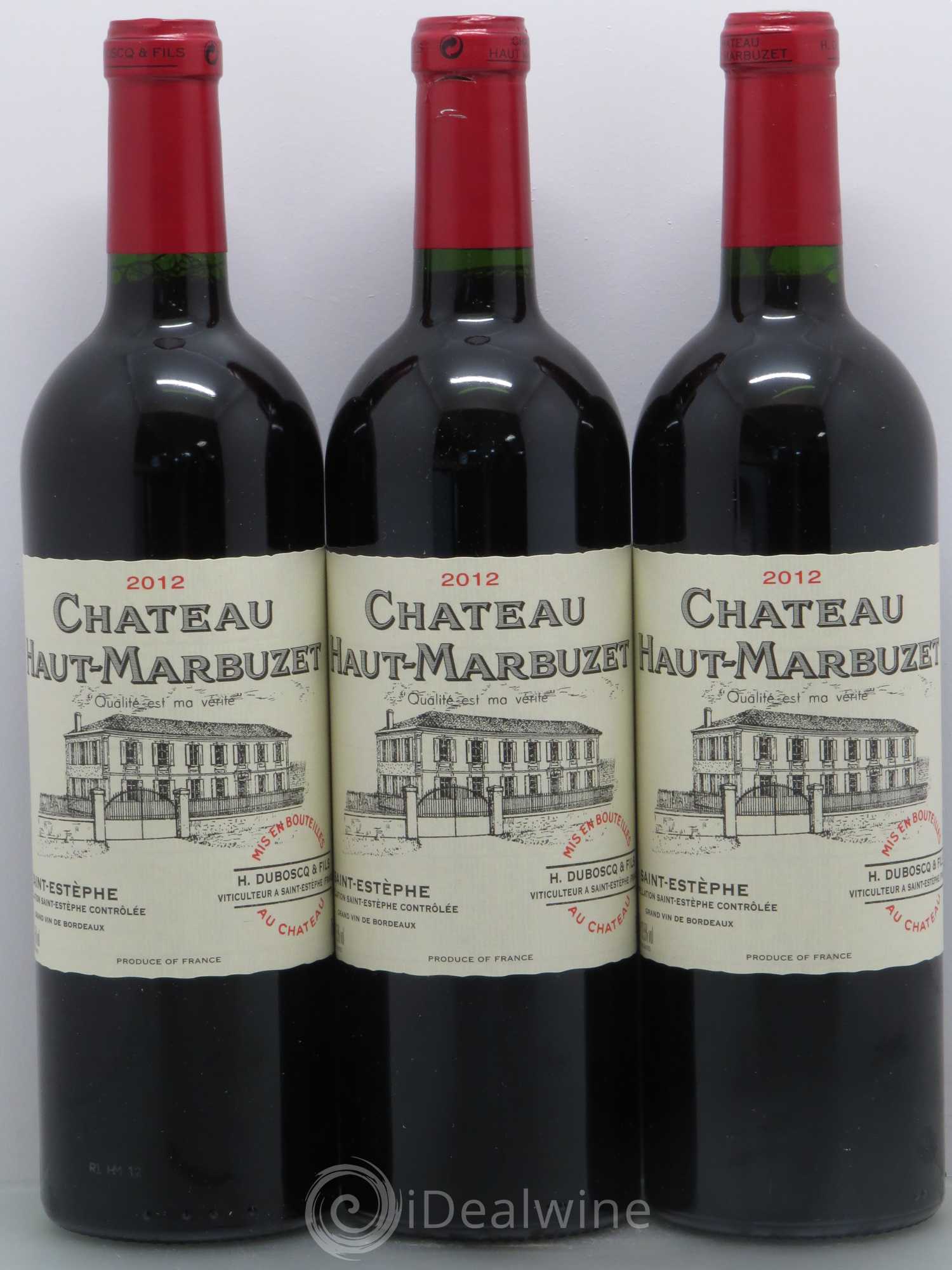 Château Haut Marbuzet (sans prix de réserve) 2012 - Lot de 3 bouteilles - 0